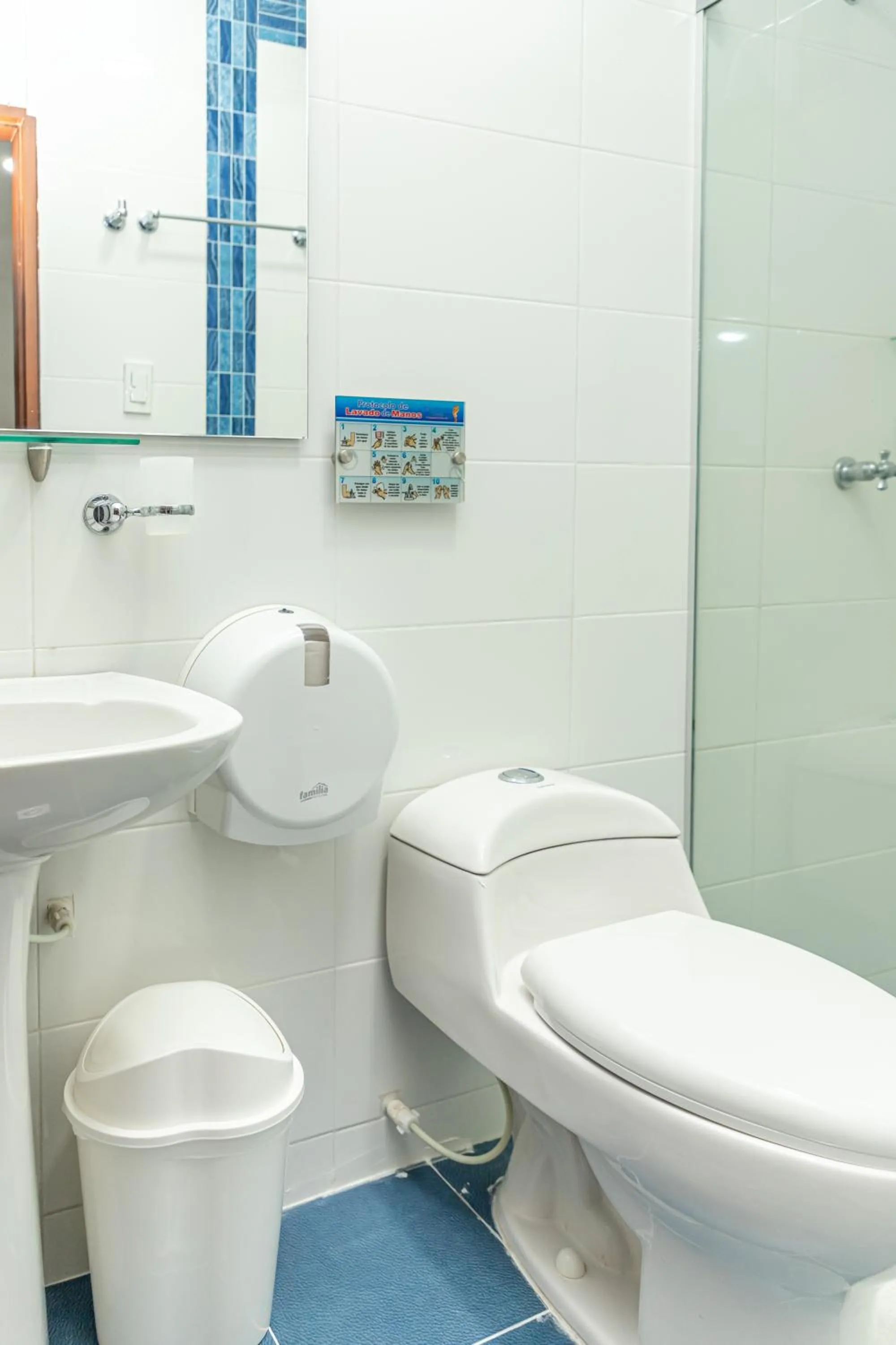 Toilet in Hotel Aguamarina