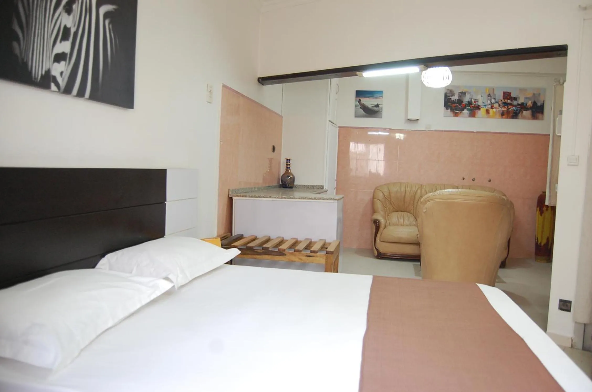 Living room, Bed in Maison d'hôtes Opanoramic