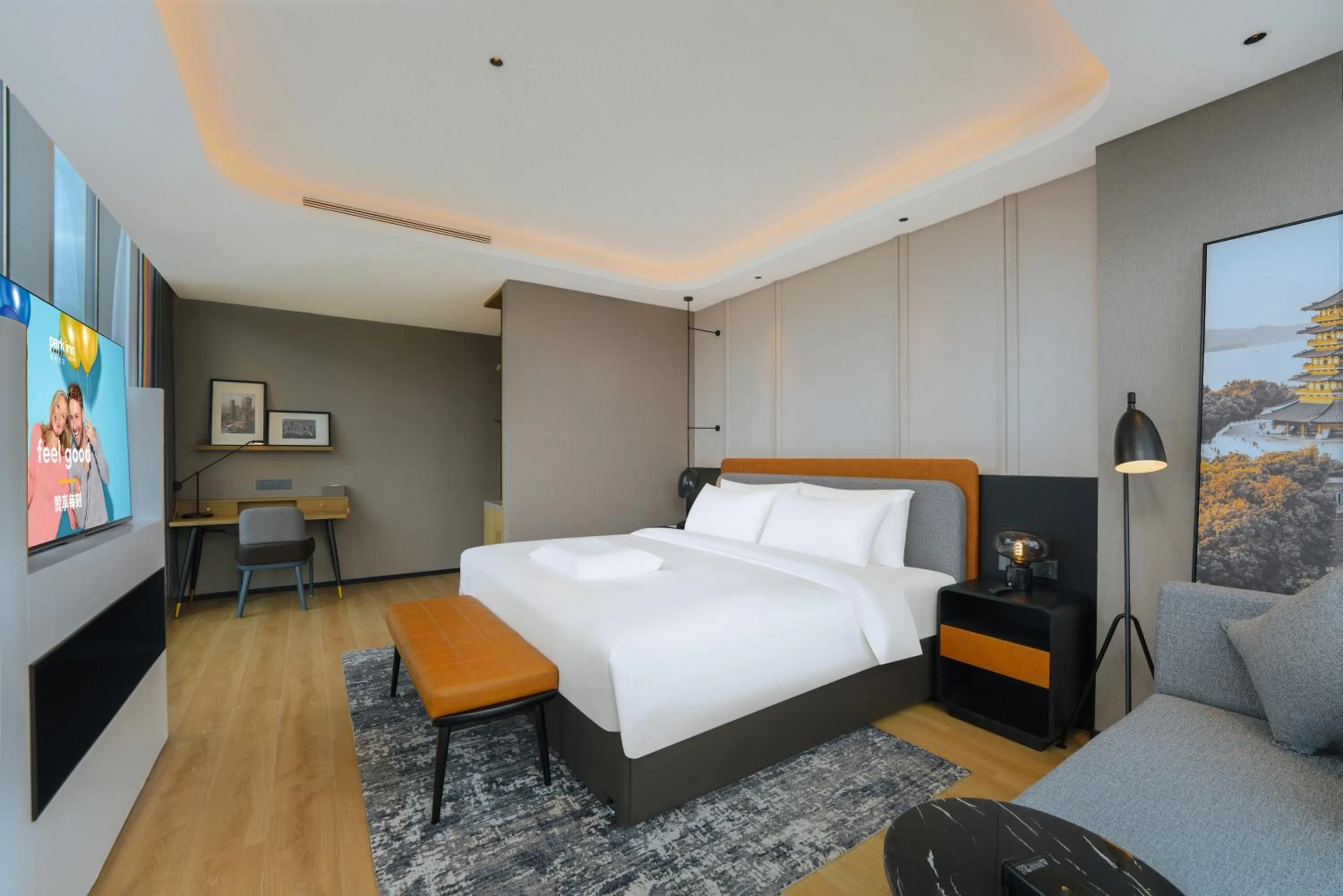 Bedroom, Bed in Park Inn by Radisson Hangzhou Fuyang Wildlife