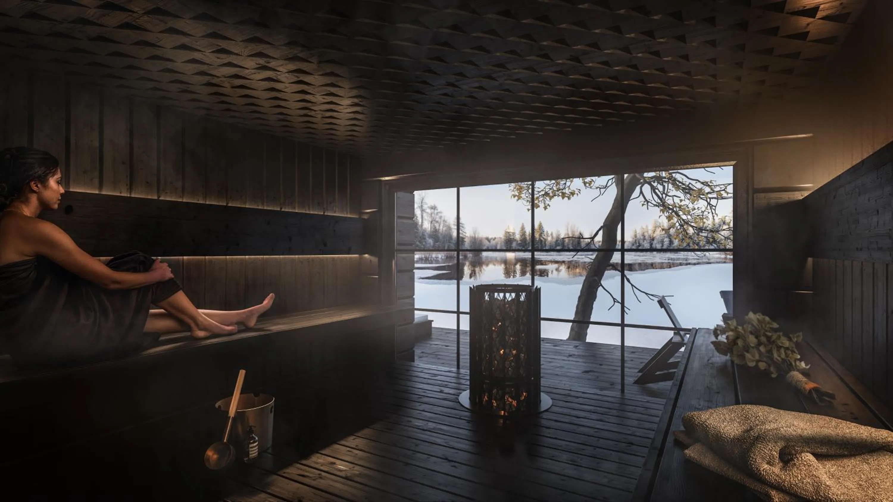 Natural landscape in Vaattunki Wilderness Resort