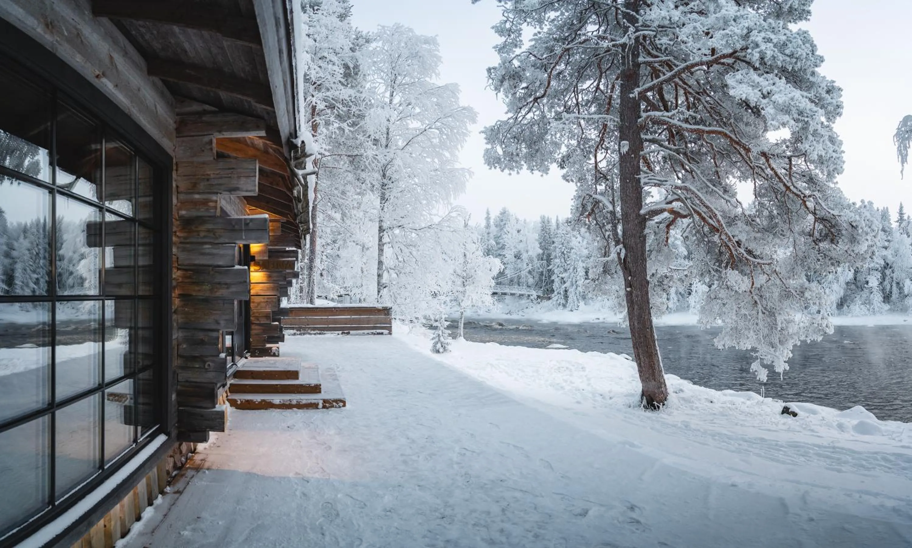 Sauna in Vaattunki Wilderness Resort