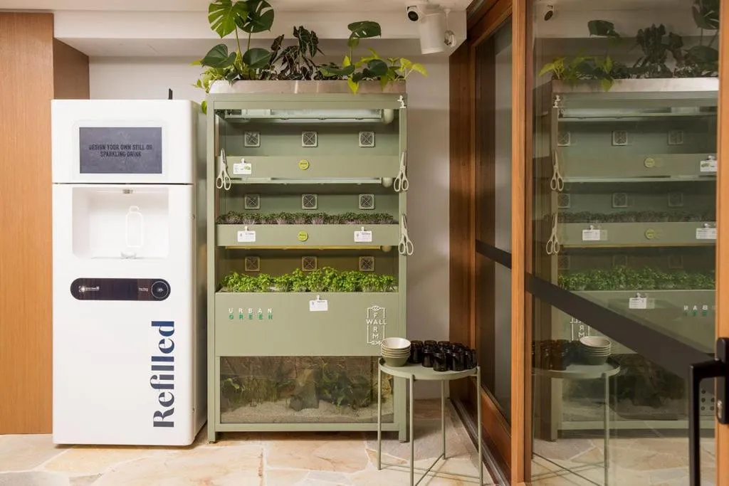 Communal kitchen in lyf Bondi Junction Sydney