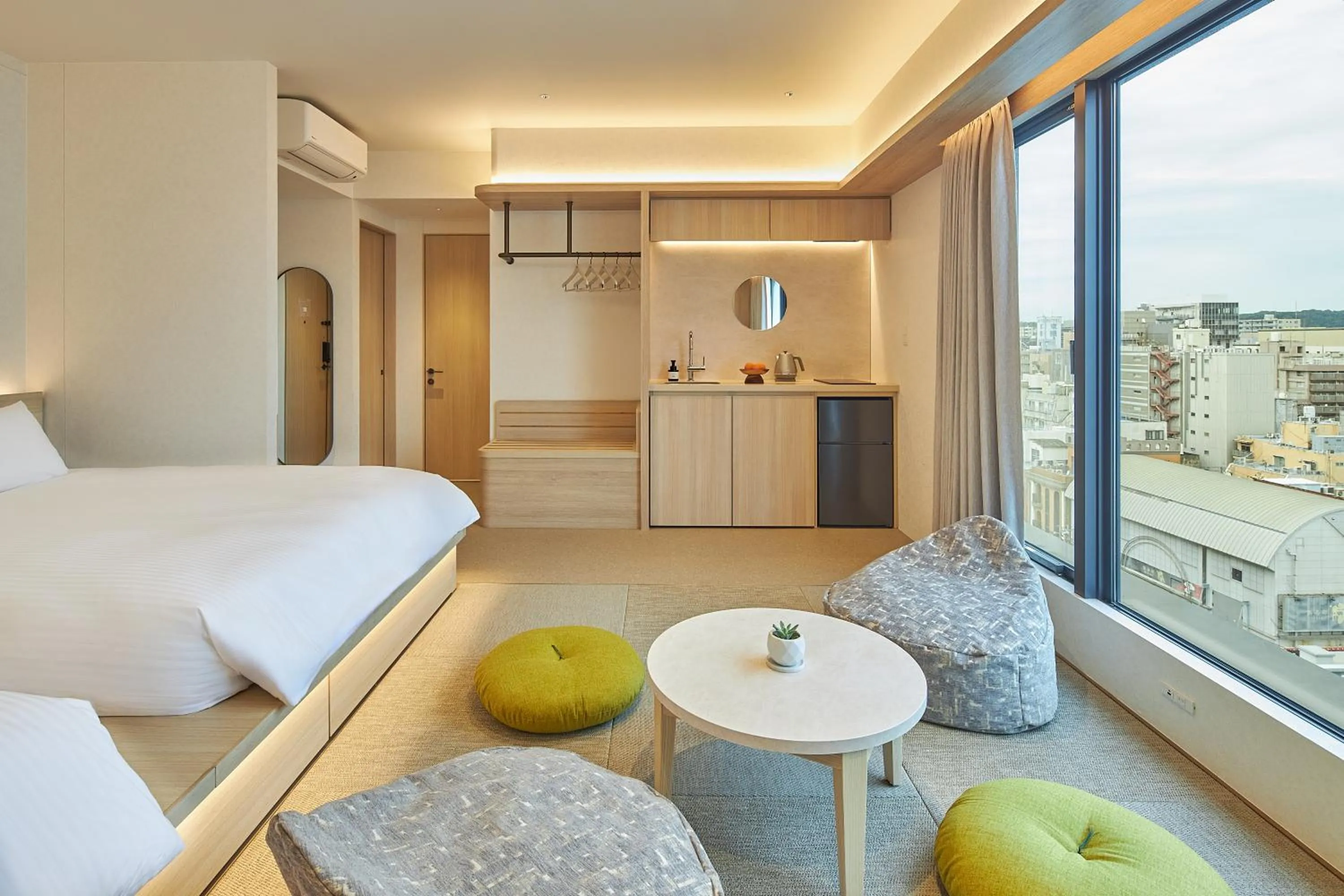 Photo of the whole room, Bed in FAV LUX Kagoshima Tenmonkan