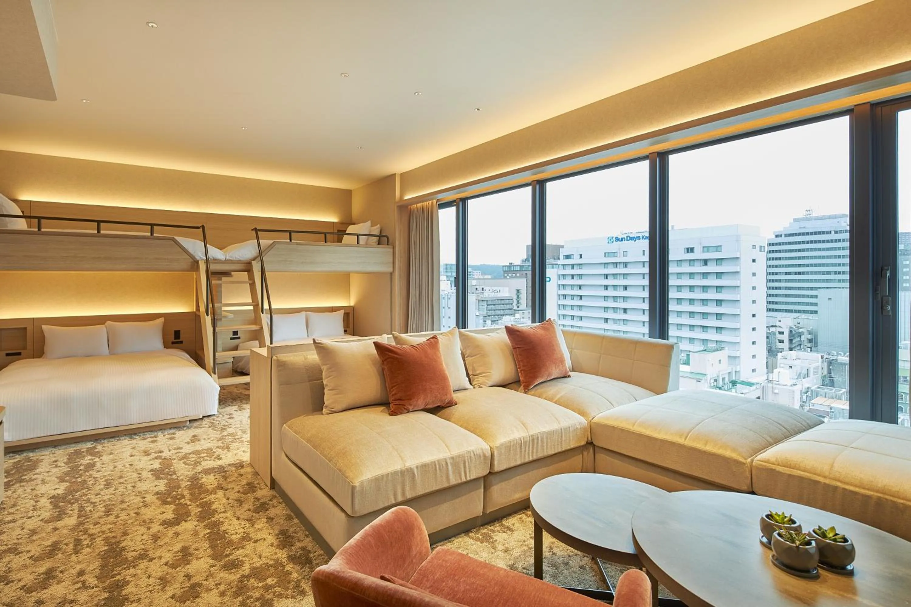 Photo of the whole room, Bed in FAV LUX Kagoshima Tenmonkan