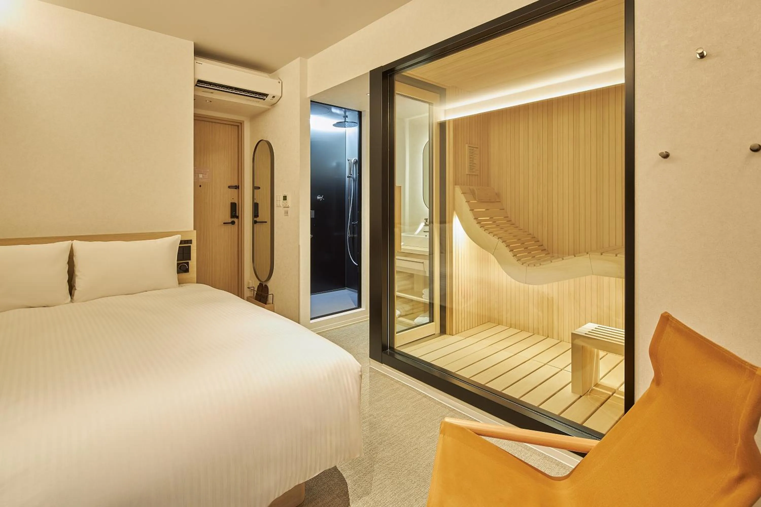 Photo of the whole room, Bed in FAV LUX Kagoshima Tenmonkan