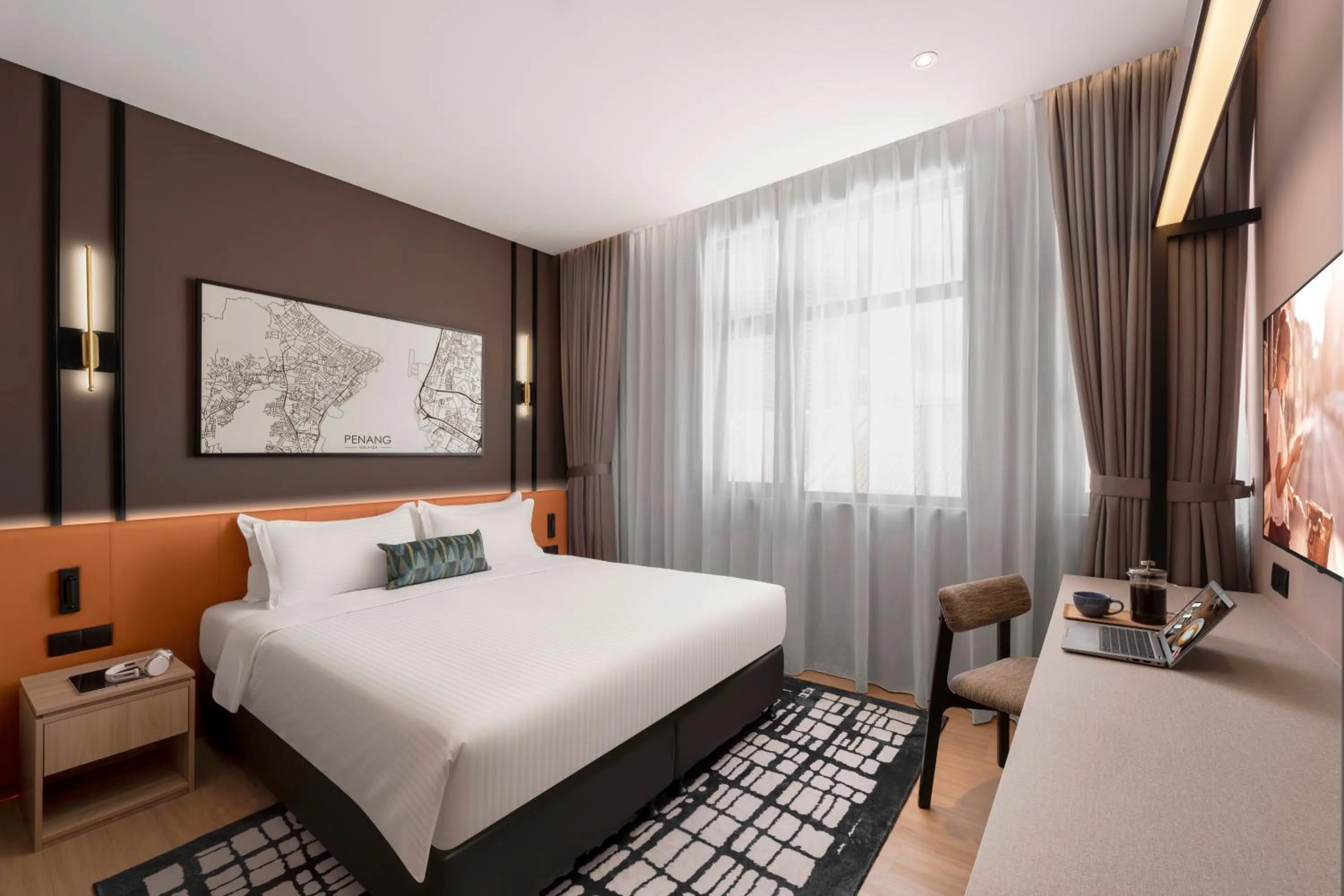 Bedroom, Bed in Citadines Connect Cecil Georgetown Penang