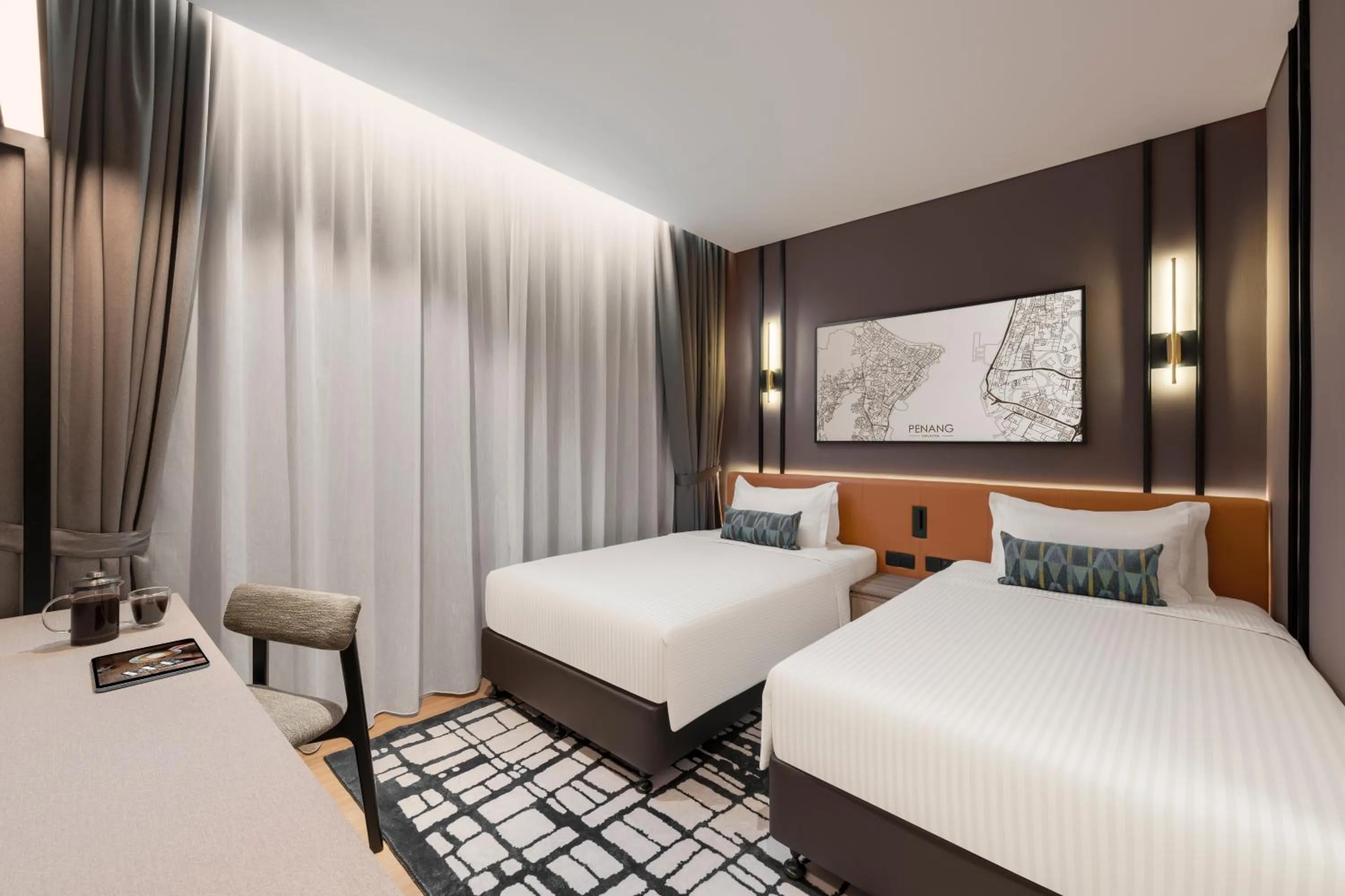 Bed in Citadines Connect Cecil Georgetown Penang