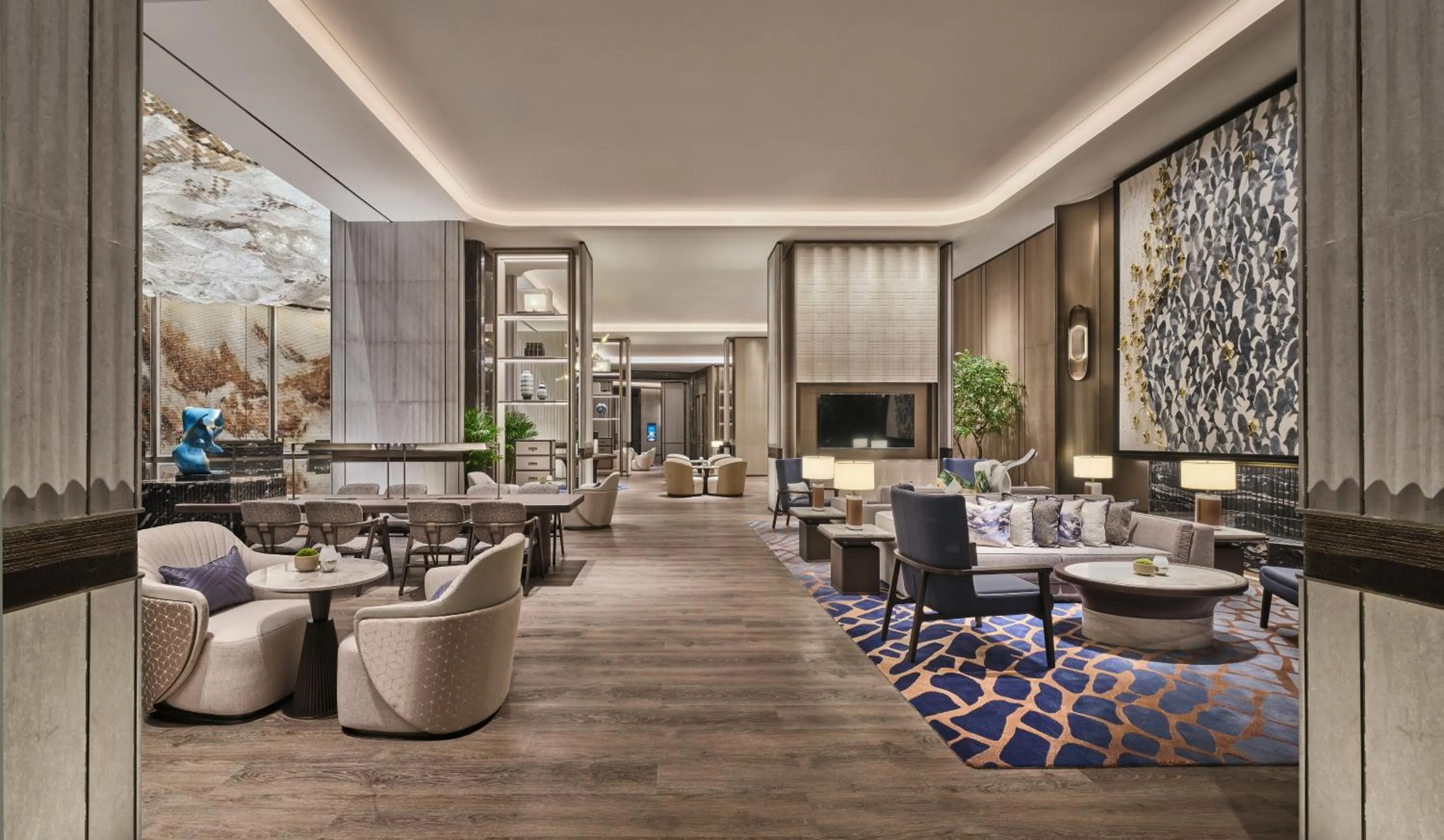 Lobby or reception in Grand Ocean View Hotel Zhuhai