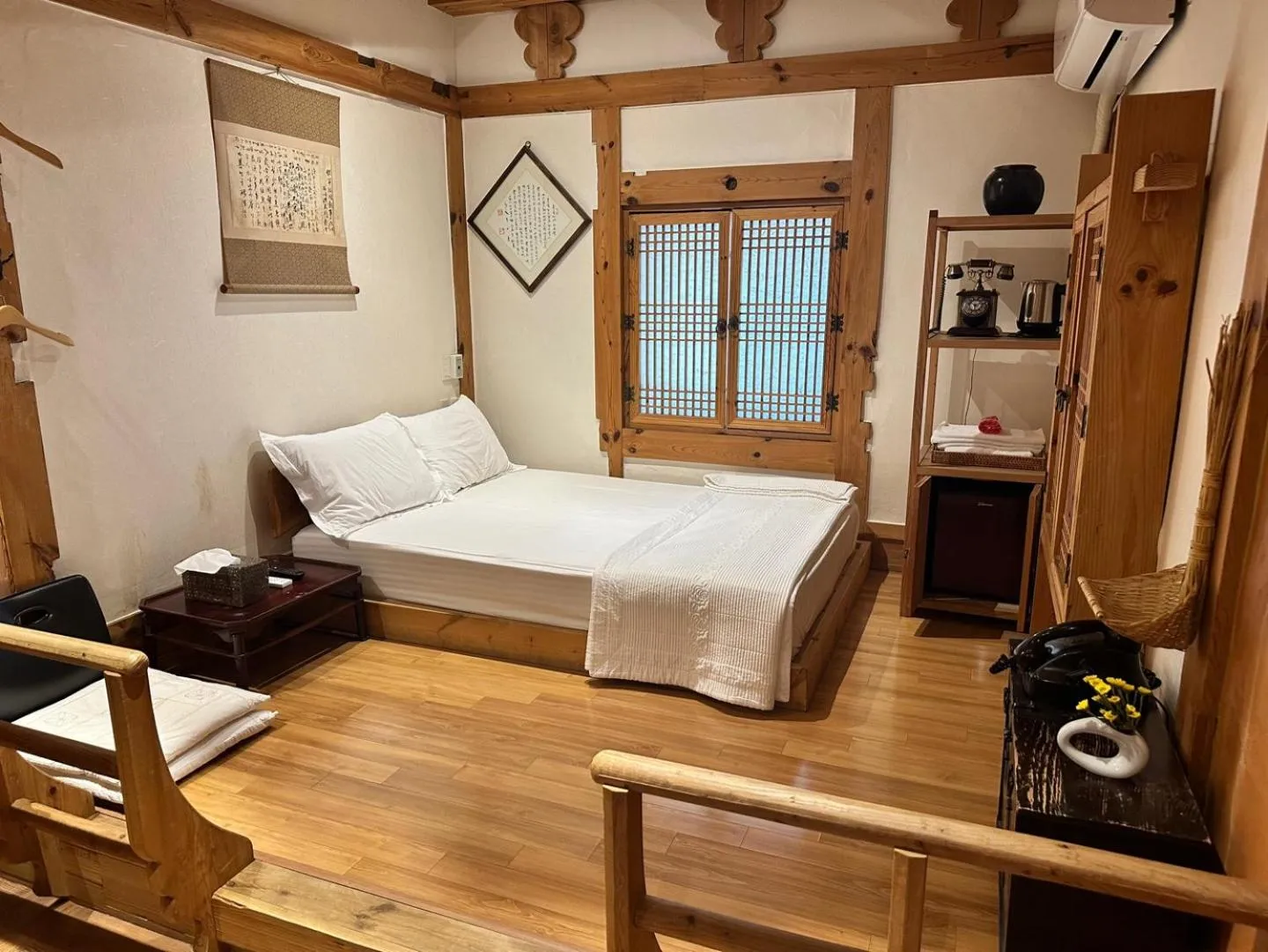 Bed in Arirang Hanok Stay