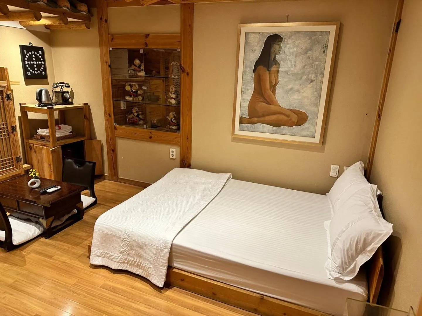 Bed in Arirang Hanok Stay