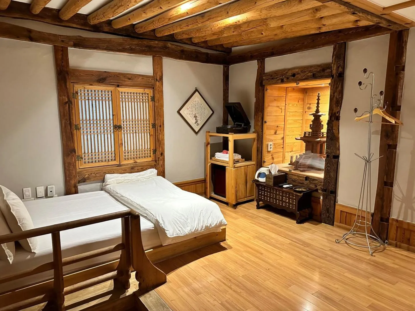 Bed in Arirang Hanok Stay