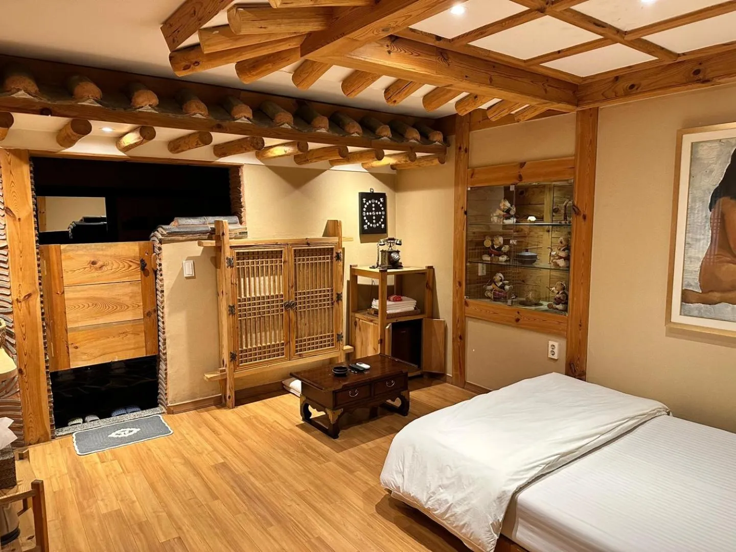 Bed in Arirang Hanok Stay