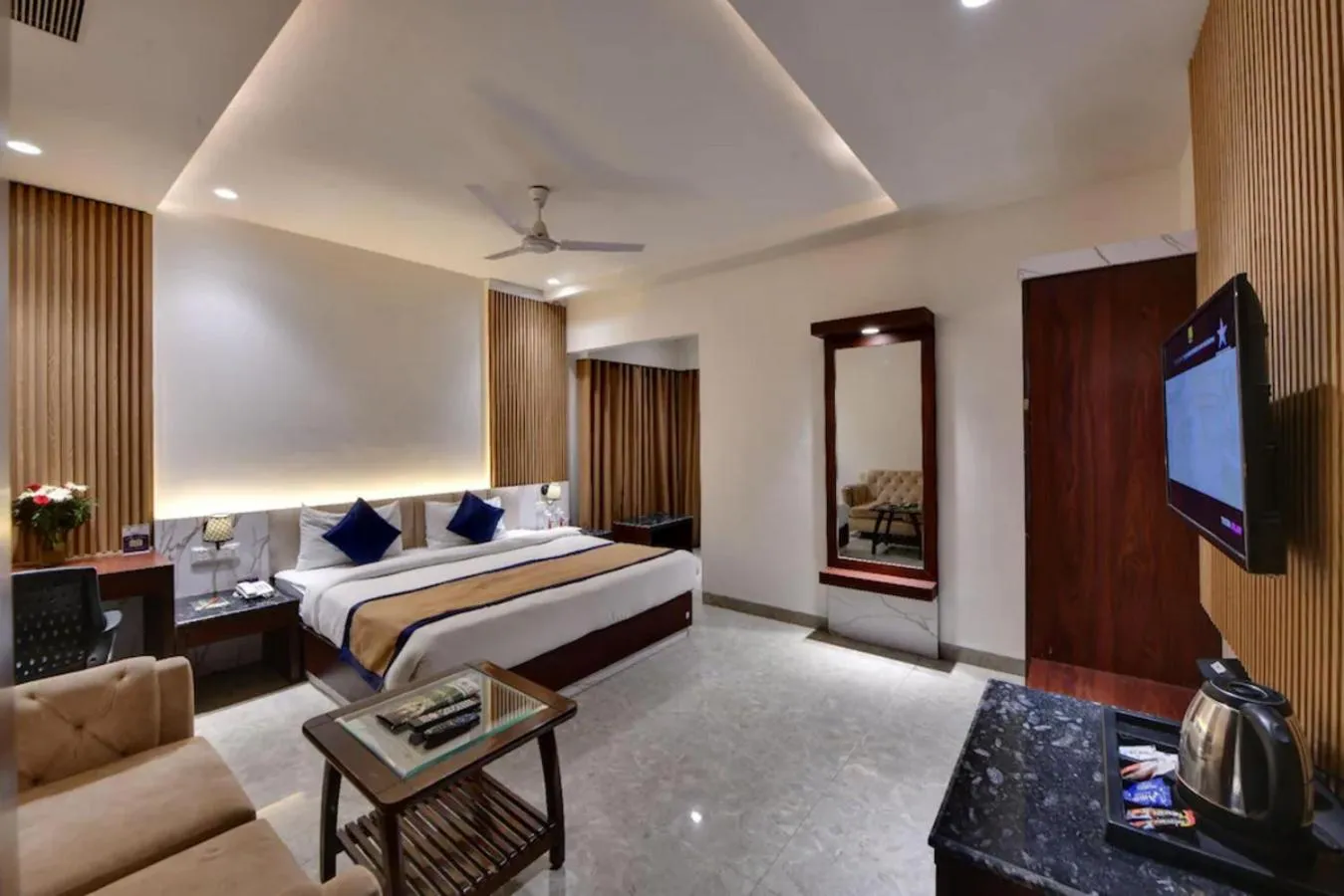 Bed in Sparsh Hotel & Resort