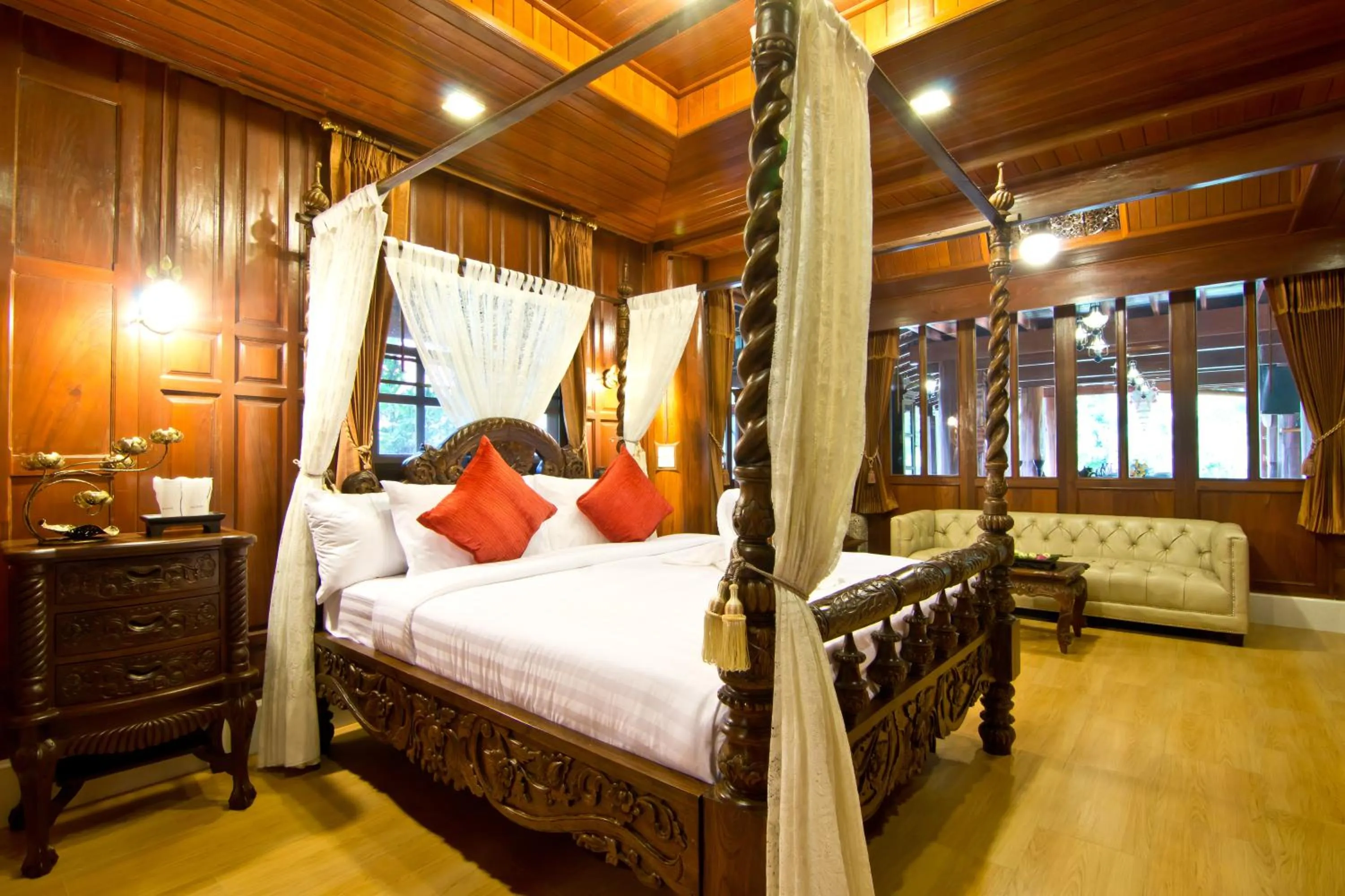 Bedroom, Bed in Bueng Bua Thong Resort