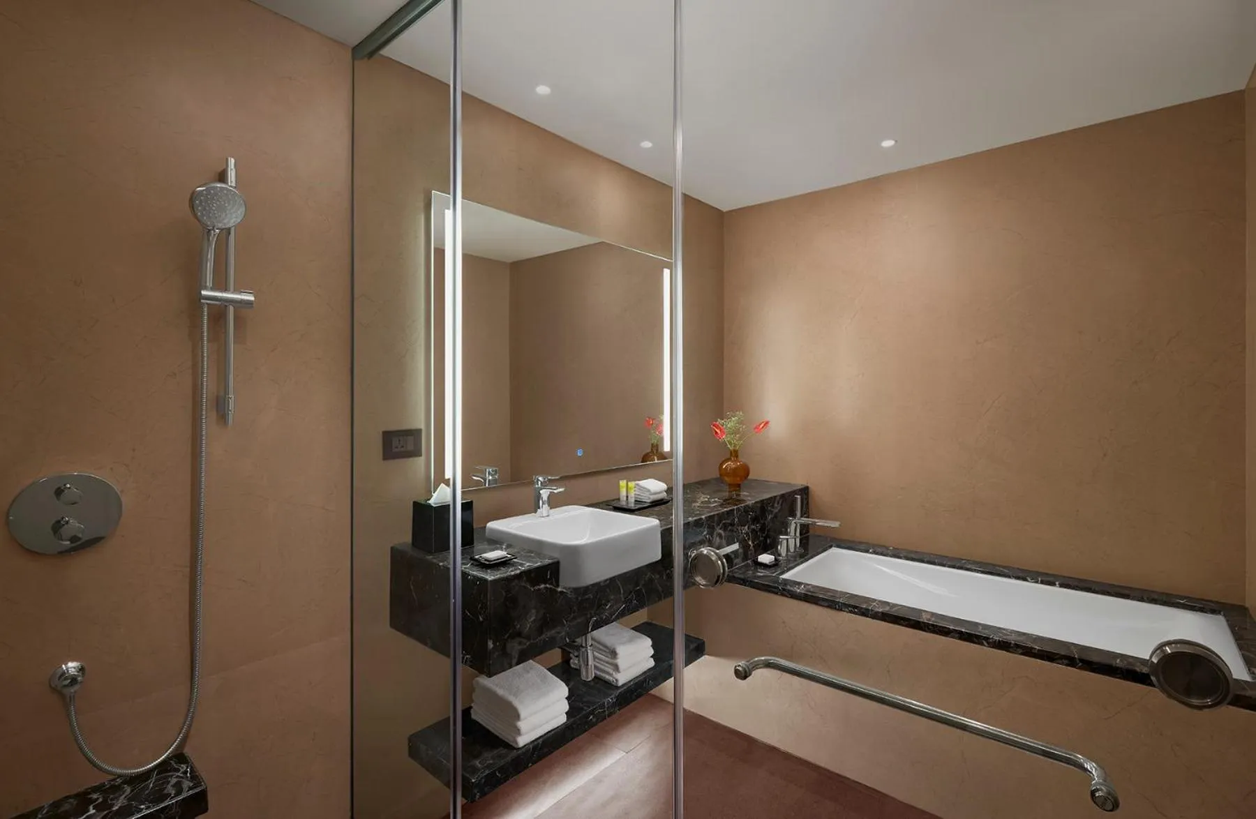 Toilet in Hyatt Place Aurangabad Airport