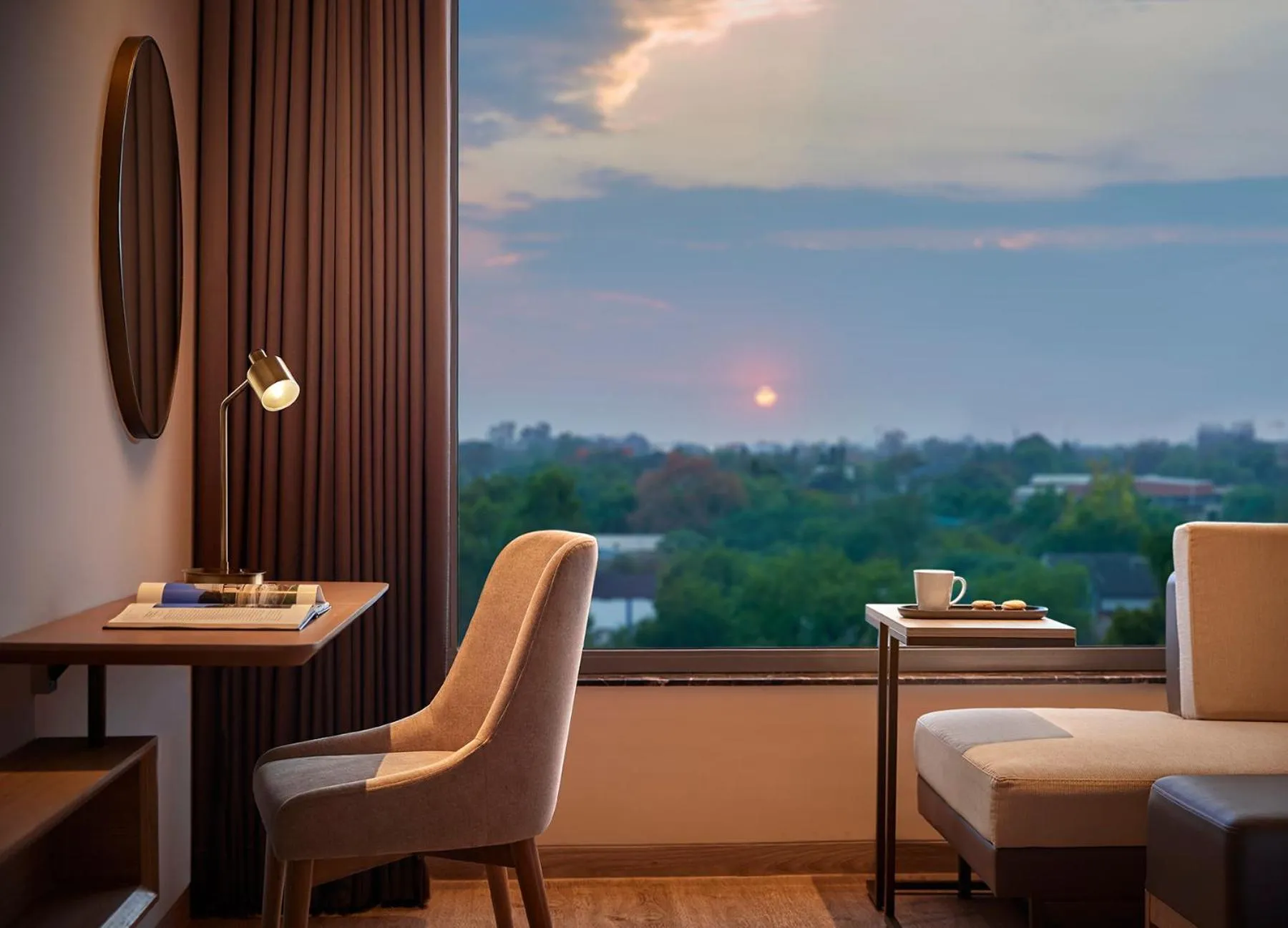 Seating area in Hyatt Place Aurangabad Airport