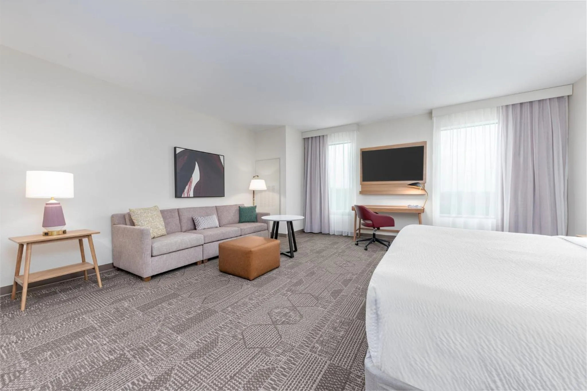 Photo of the whole room, Bed in Staybridge Suites Port Arthur - by IHG