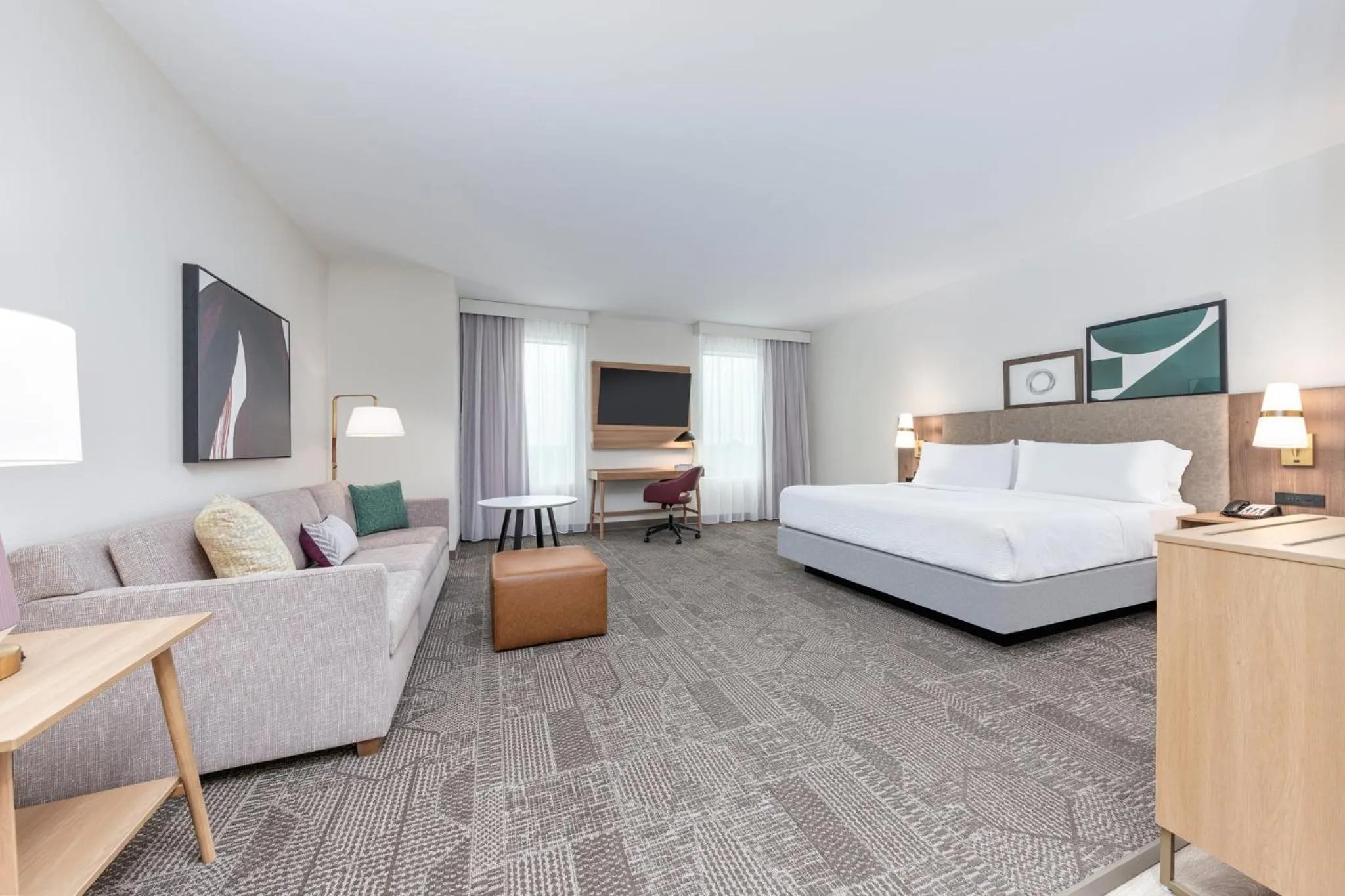 Photo of the whole room, Bed in Staybridge Suites Port Arthur - by IHG