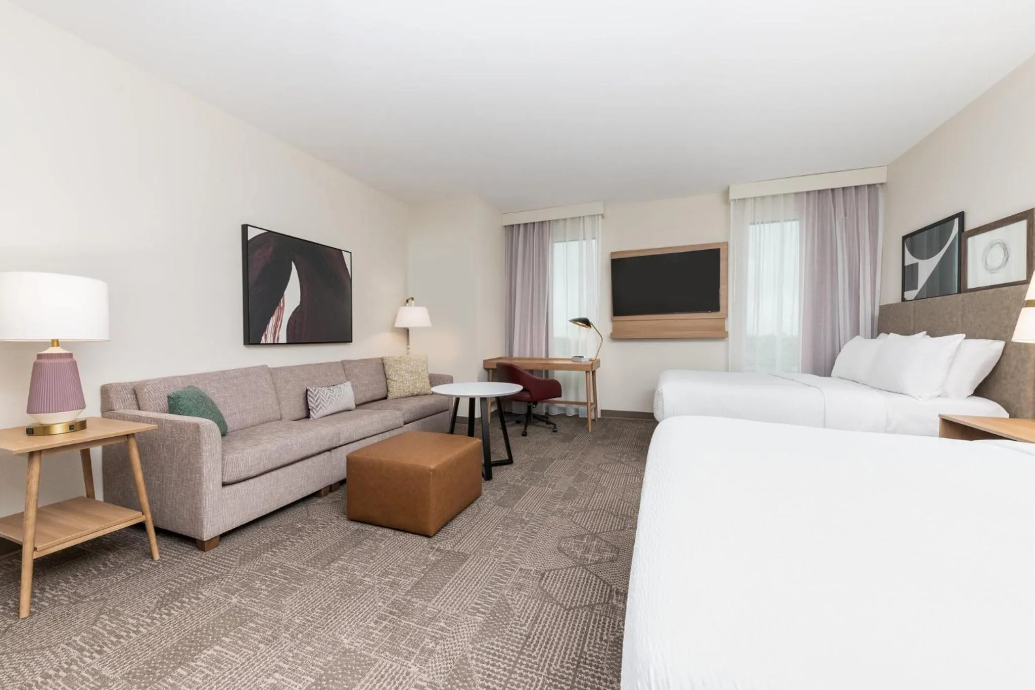 Photo of the whole room, Bed in Staybridge Suites Port Arthur - by IHG