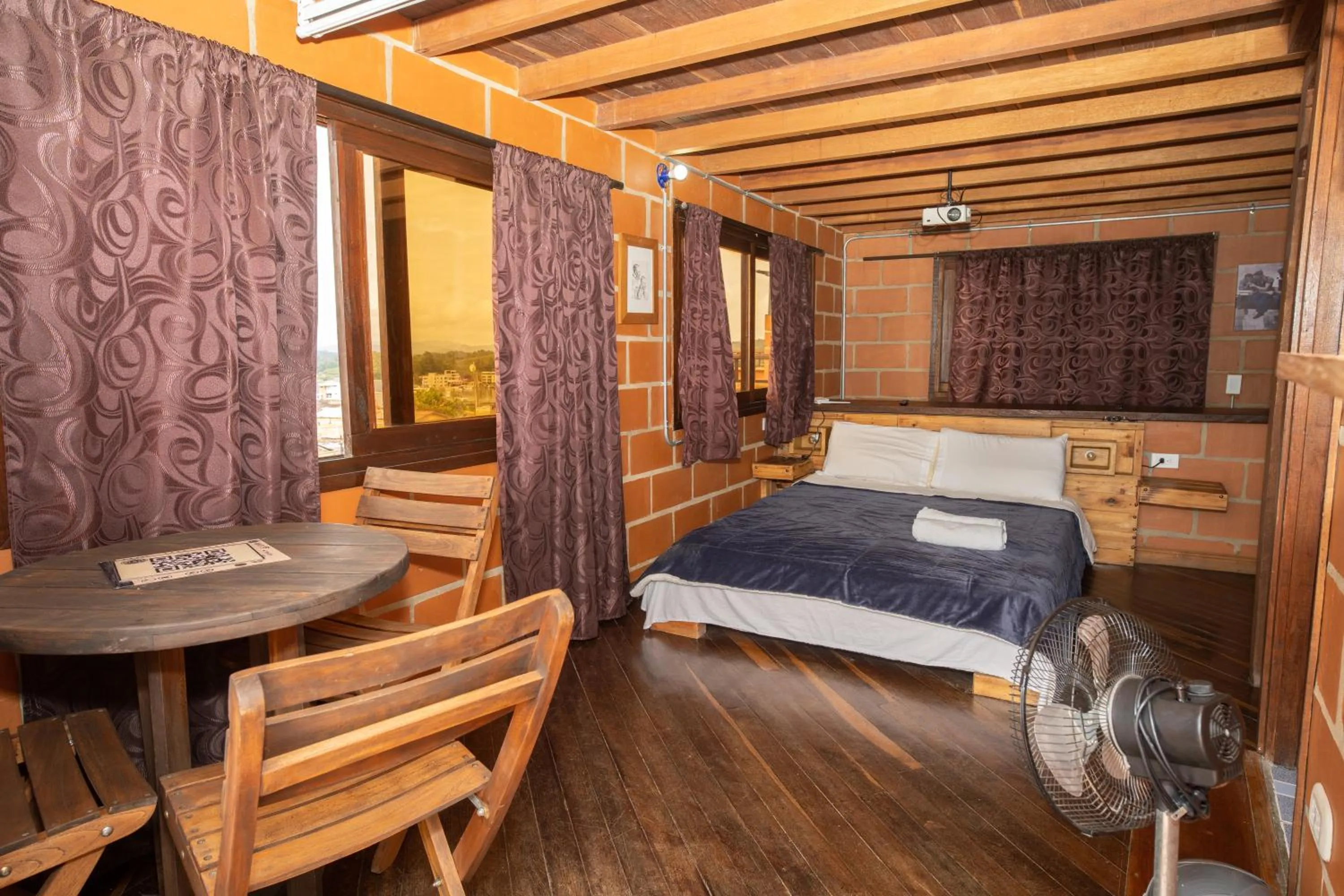 Bed in Hotel Spa Bliss Guatape