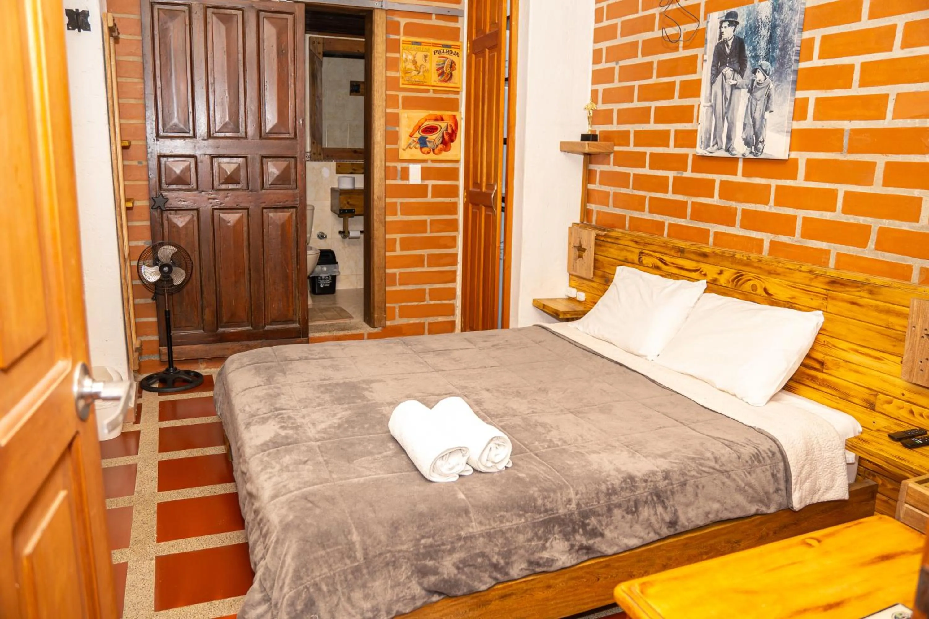 Bed in Hotel Spa Bliss Guatape