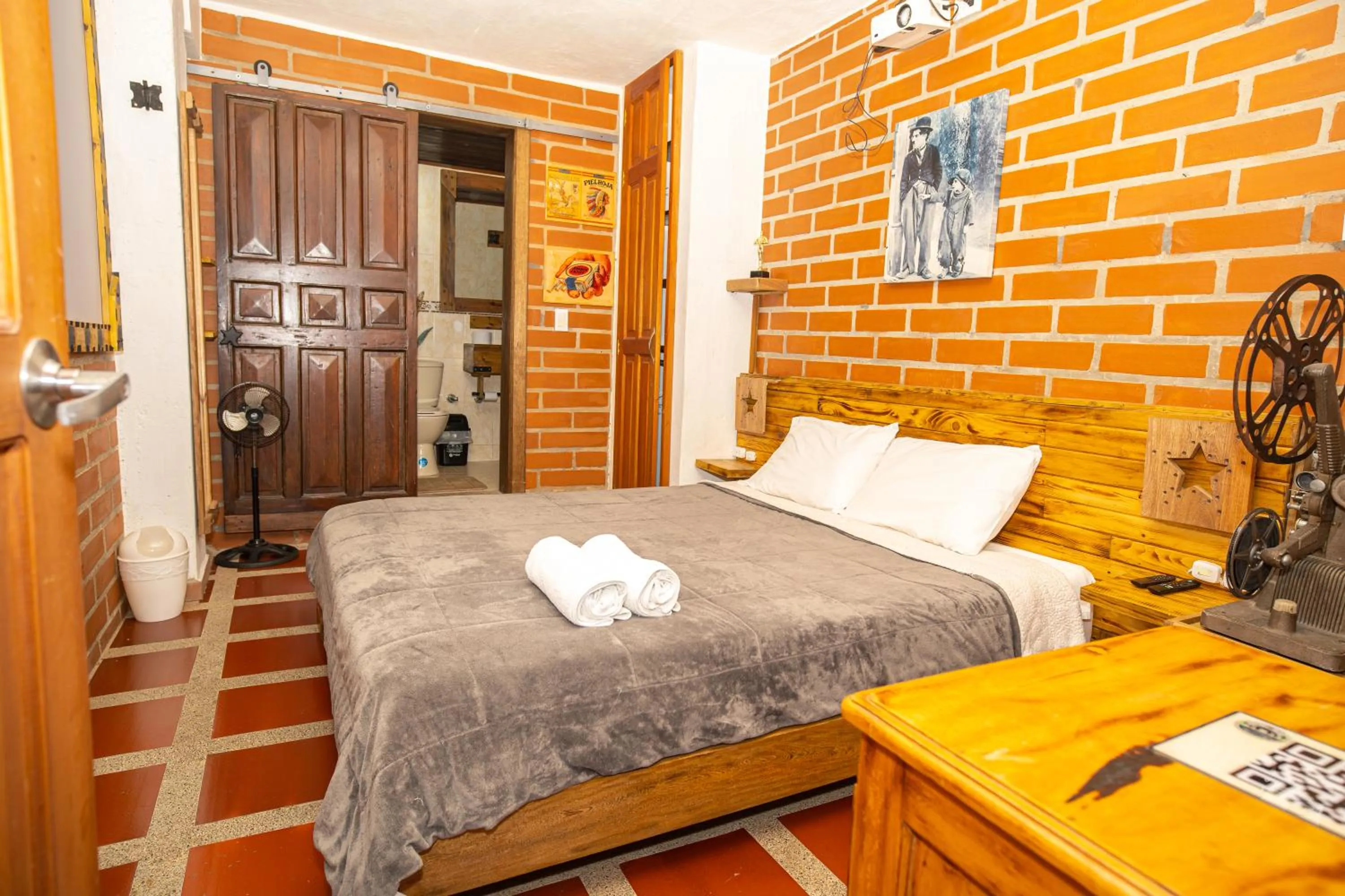 Bed in Hotel Spa Bliss Guatape