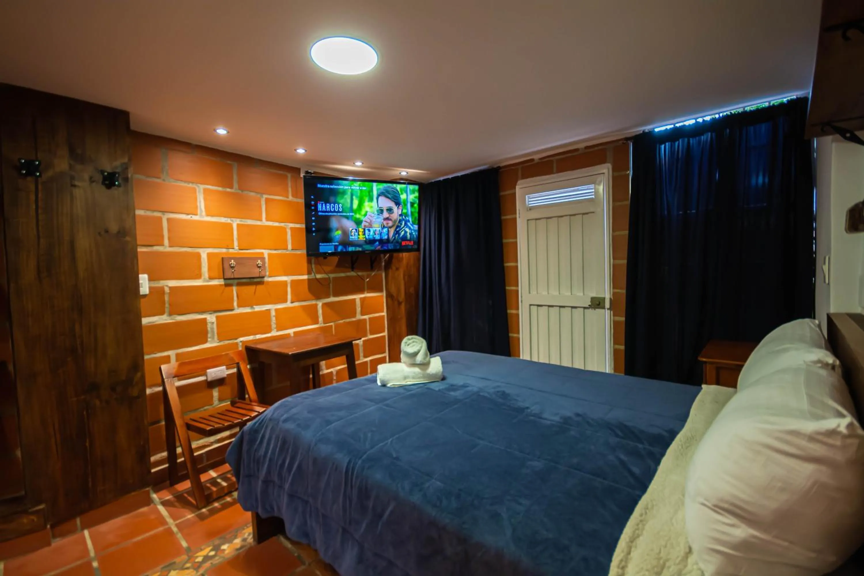 Bed in Hotel Spa Bliss Guatape