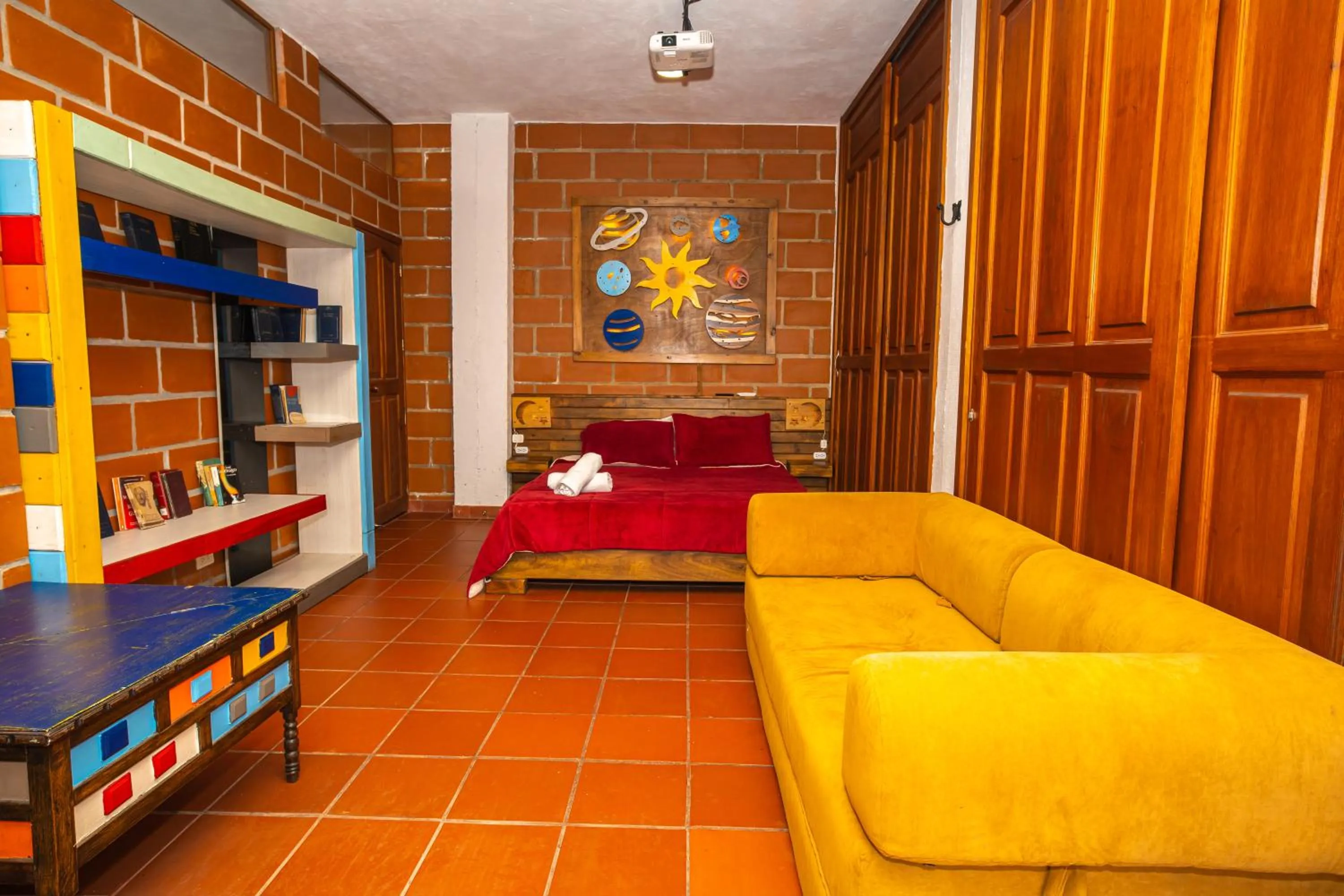 Bed in Hotel Spa Bliss Guatape