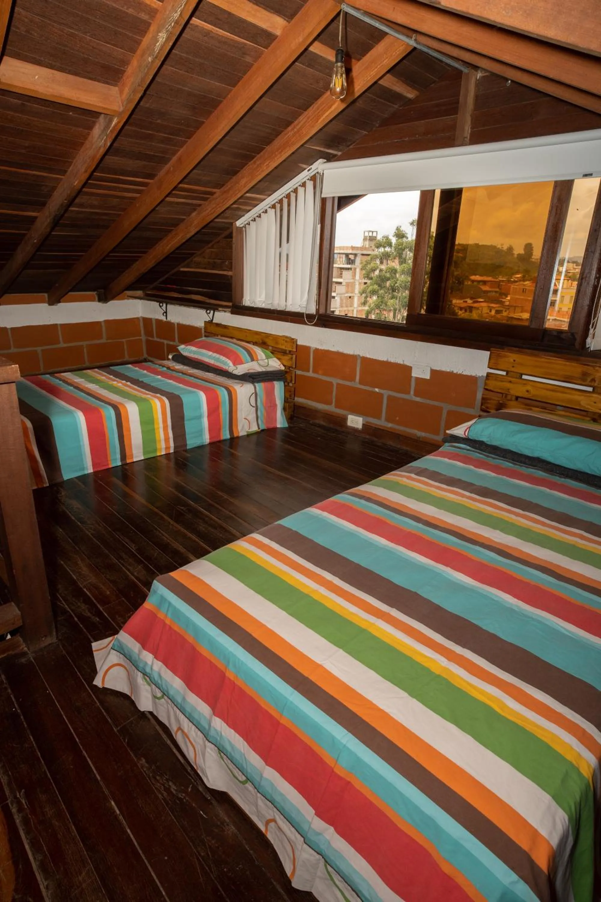 Bed in Hotel Spa Bliss Guatape