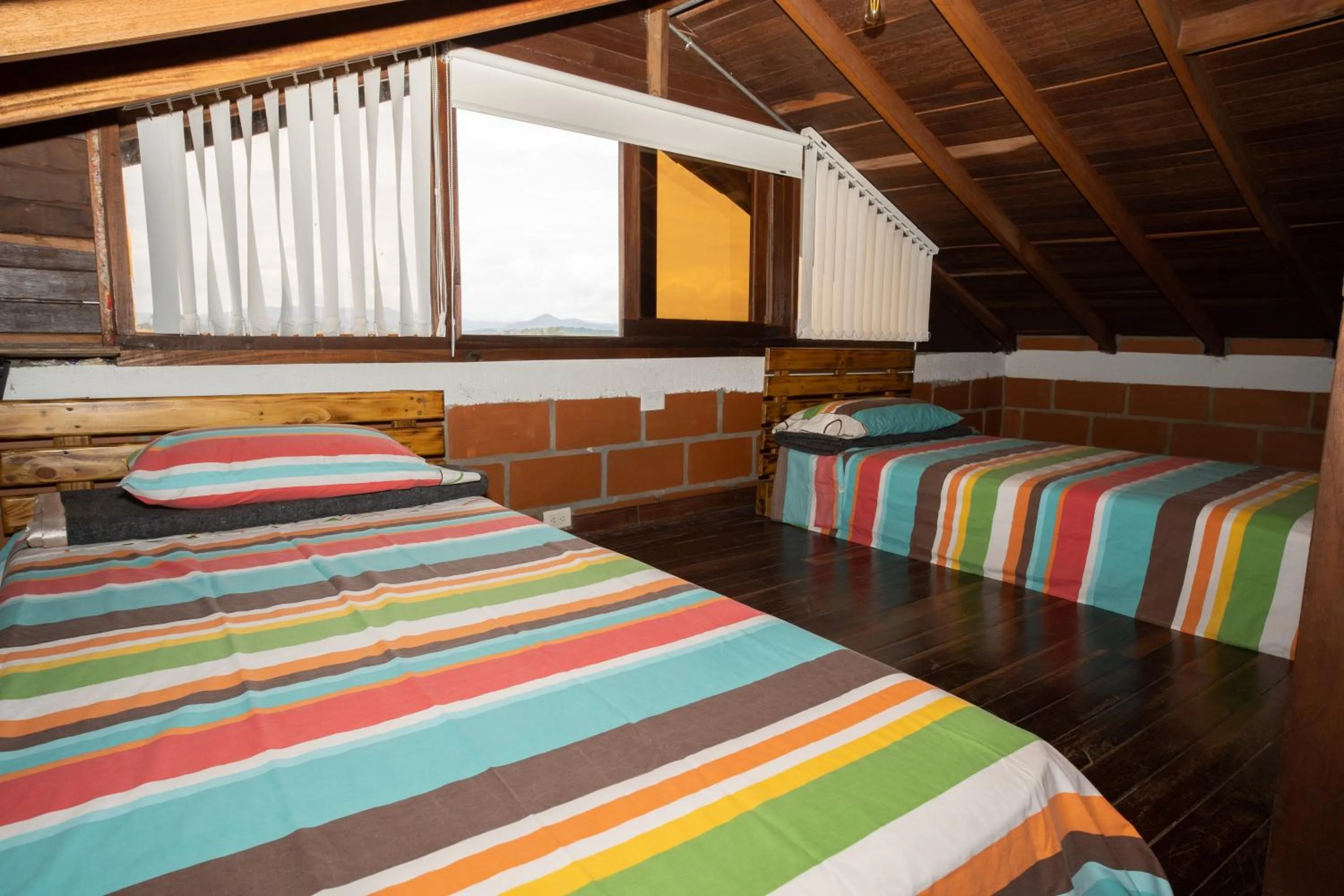 Bed in Hotel Spa Bliss Guatape