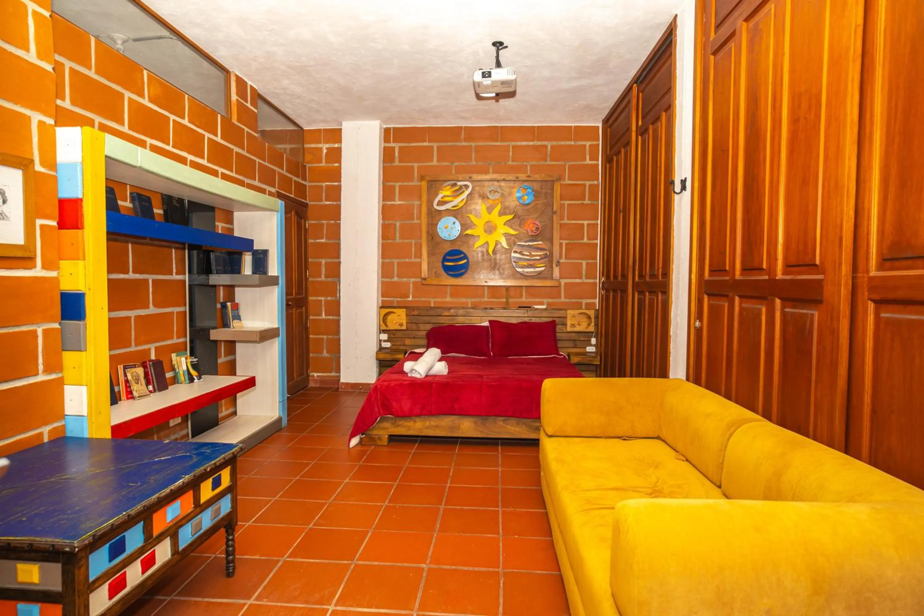 Bed in Hotel Spa Bliss Guatape