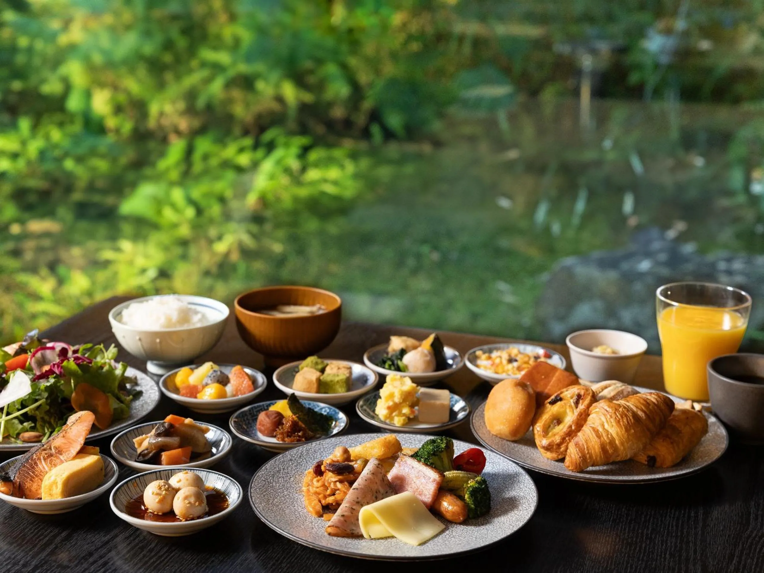 Buffet breakfast in Loisir Hotel Classic Garden Kyoto Sanjo