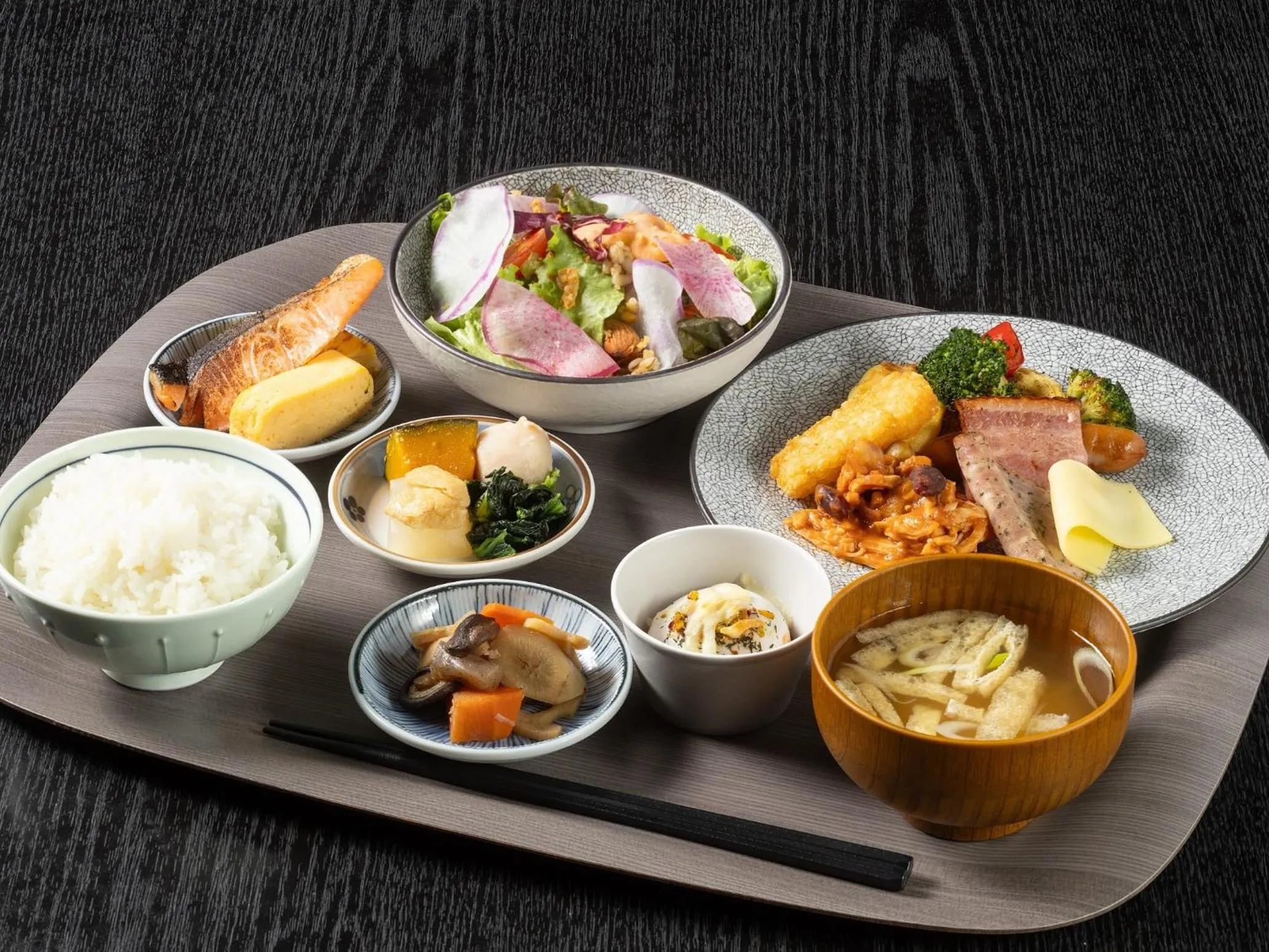 Buffet breakfast in Loisir Hotel Classic Garden Kyoto Sanjo