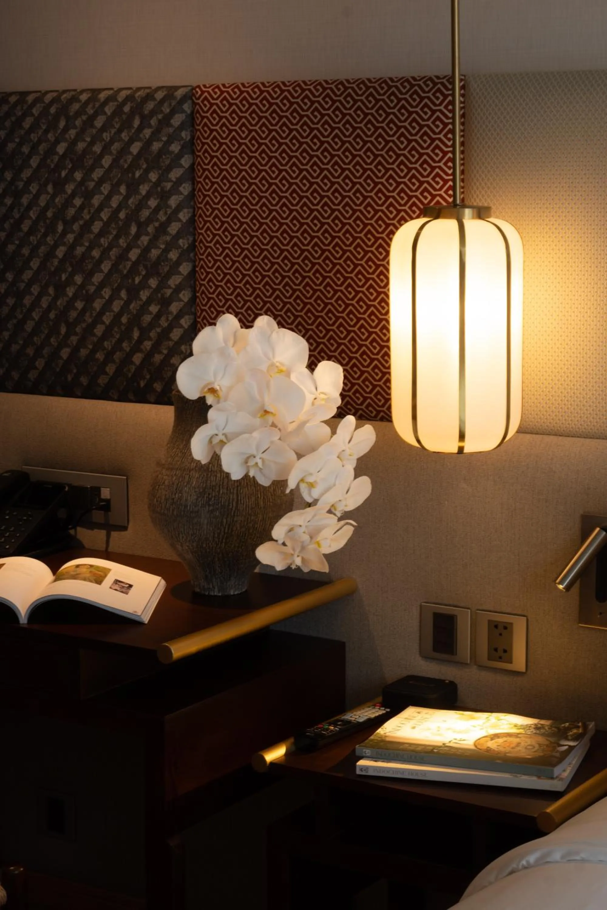 Decorative detail, Bed in Suzu Saigon - A Boutique Hotel