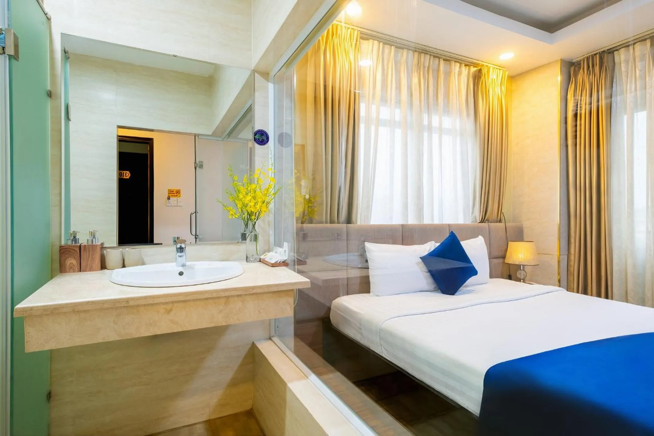 Bed in Sandals Hotel