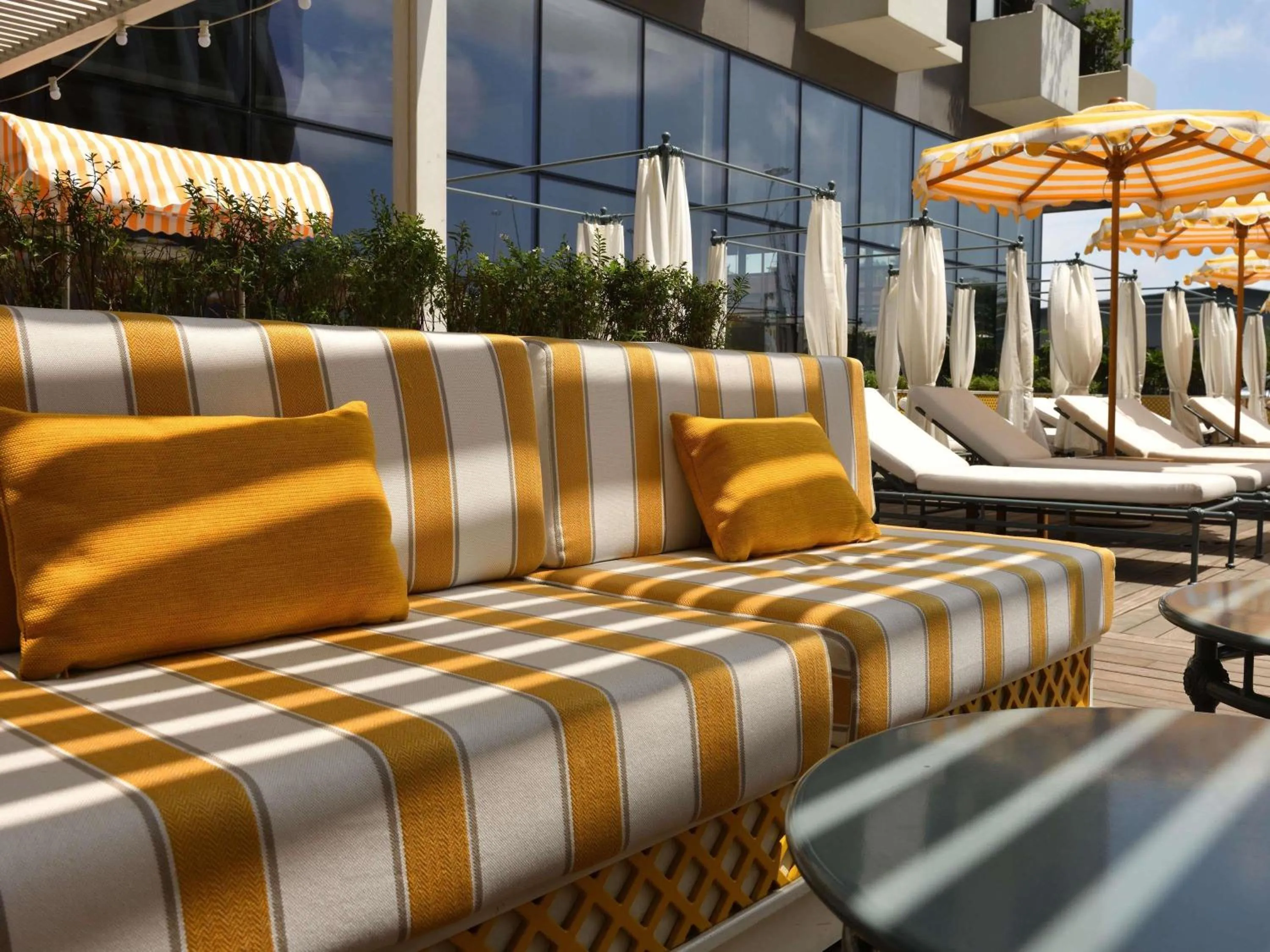 Pool view in Novotel Abidjan Marcory