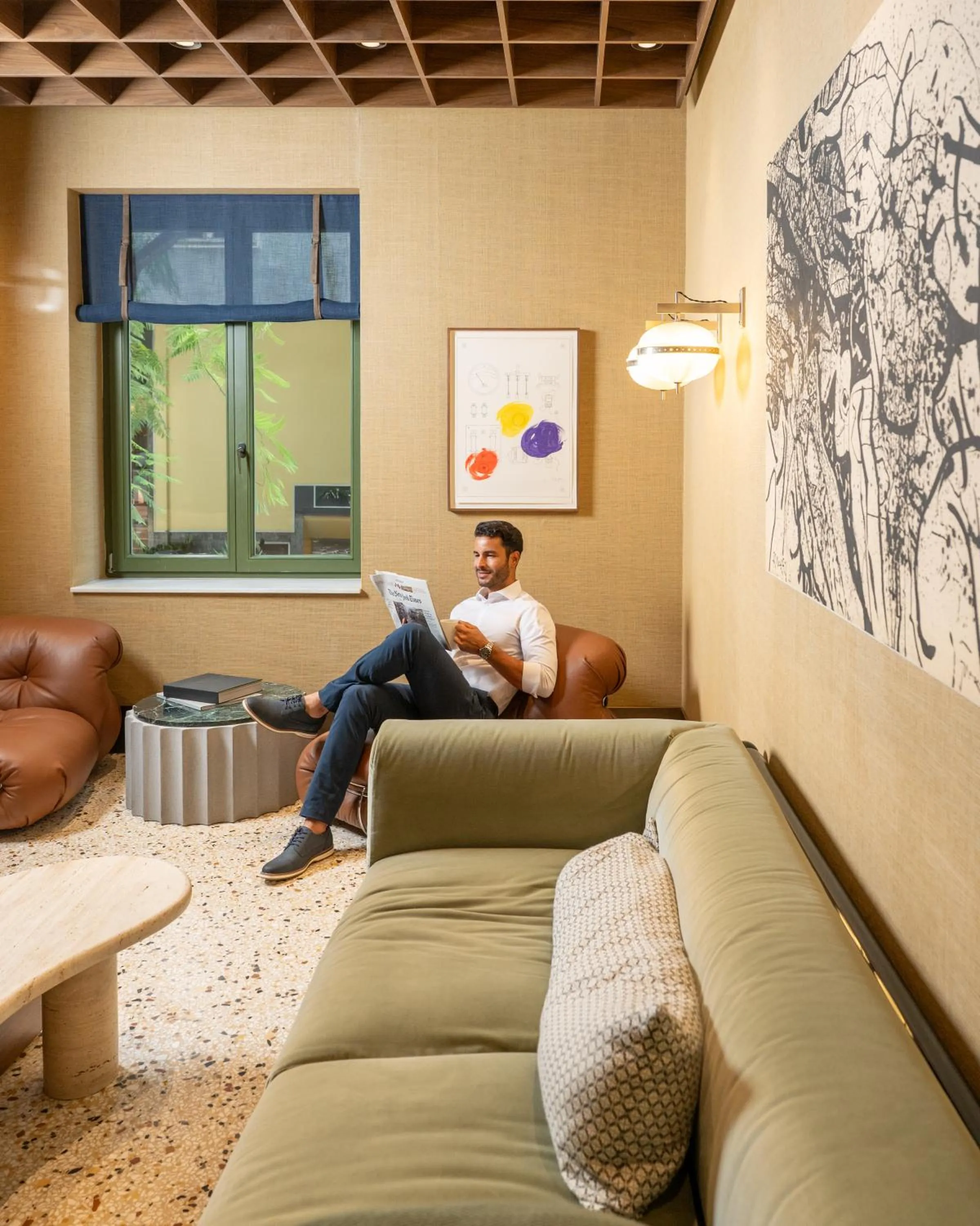 Lounge or bar in Athens Capital Suites-MGallery Collection