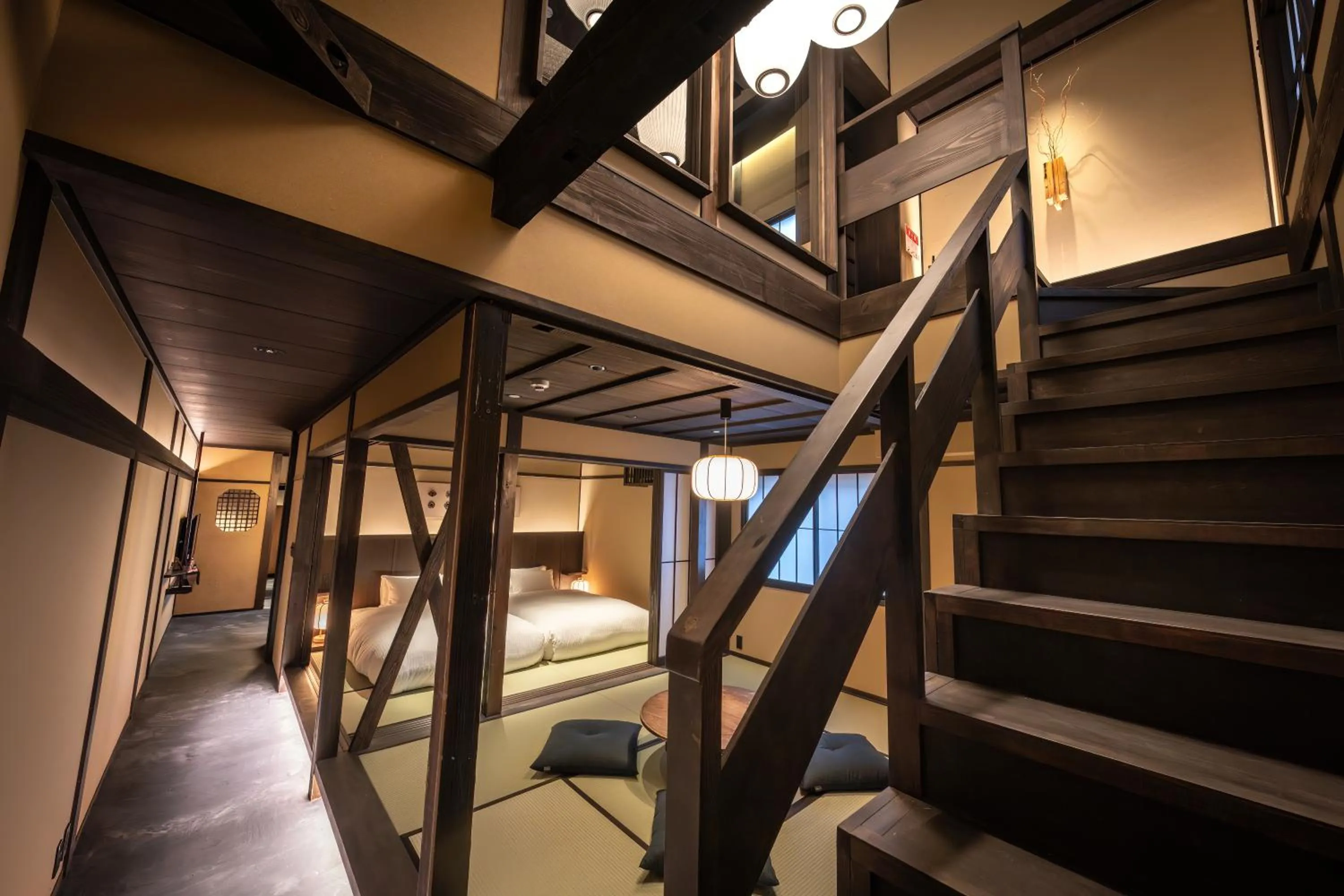 Bed in Nazuna Kyoto Higashi Honganji