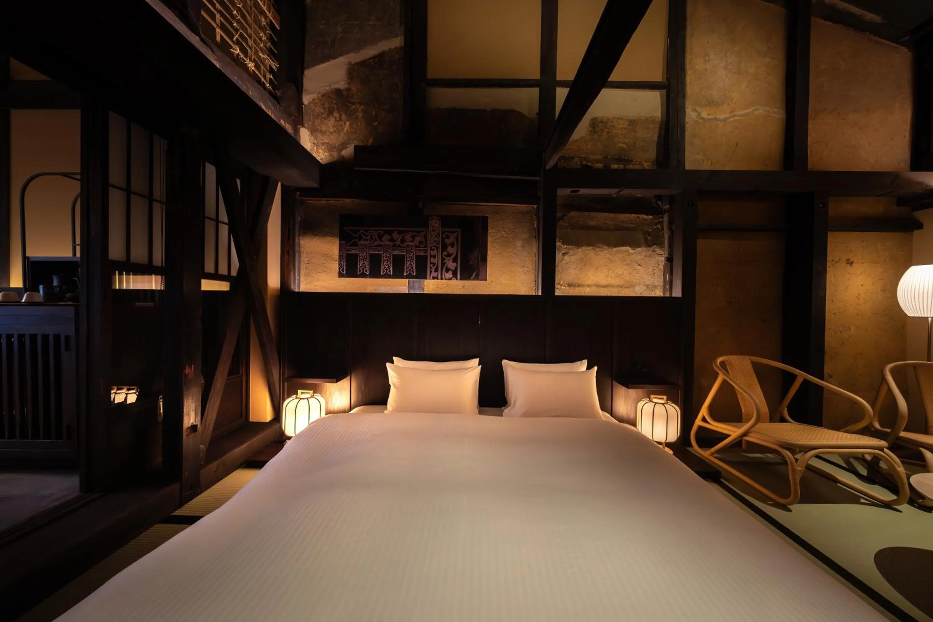 Bed in Nazuna Kyoto Higashi Honganji