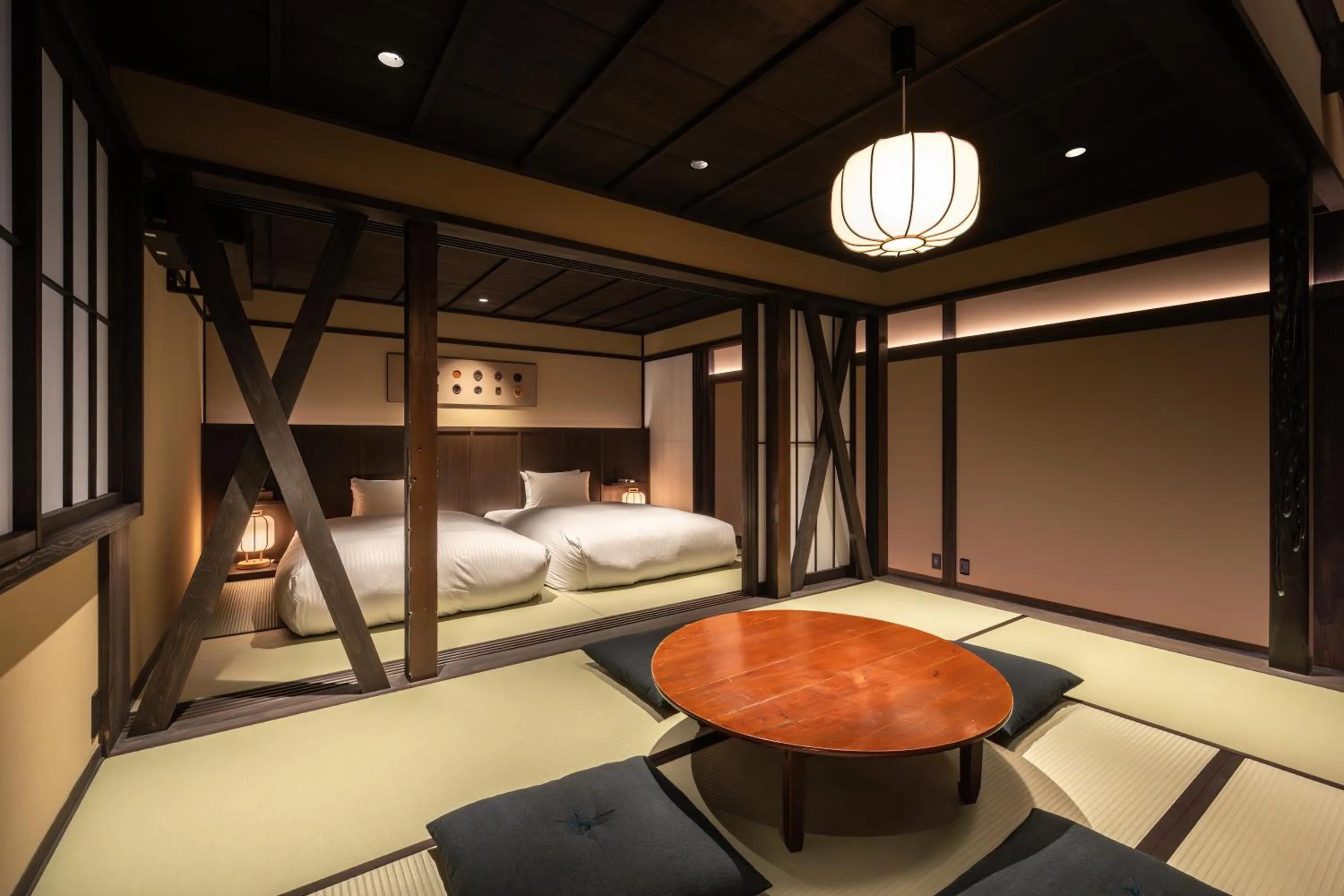 Bed in Nazuna Kyoto Higashi Honganji