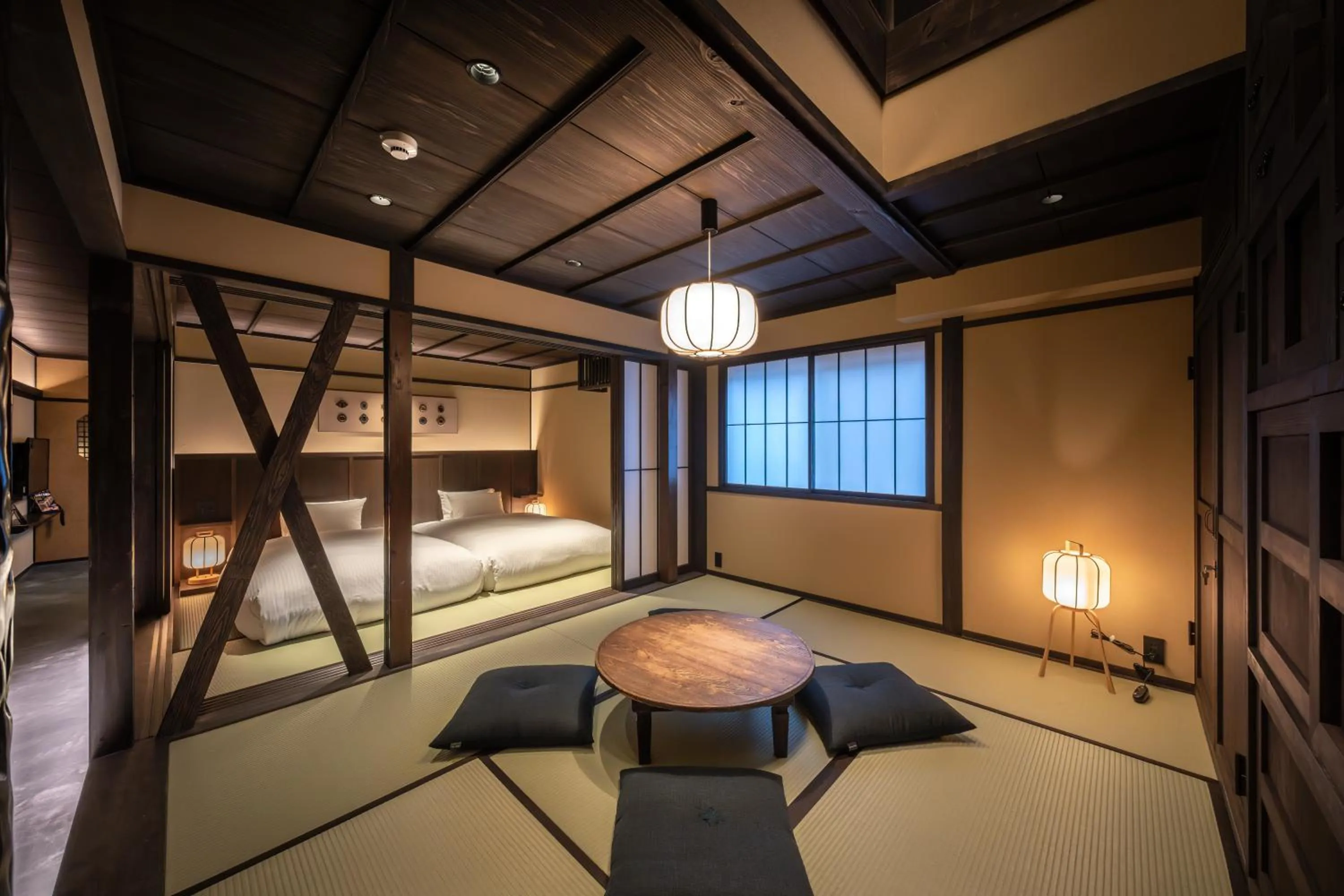 Bed in Nazuna Kyoto Higashi Honganji