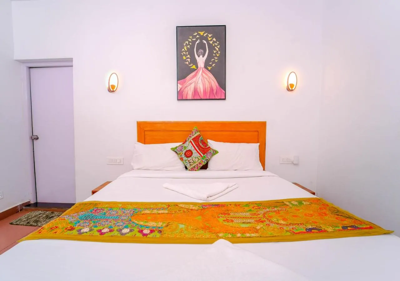 Photo of the whole room, Bed in Silent Retreat Ooty Pool Resort by VOYE HOMES