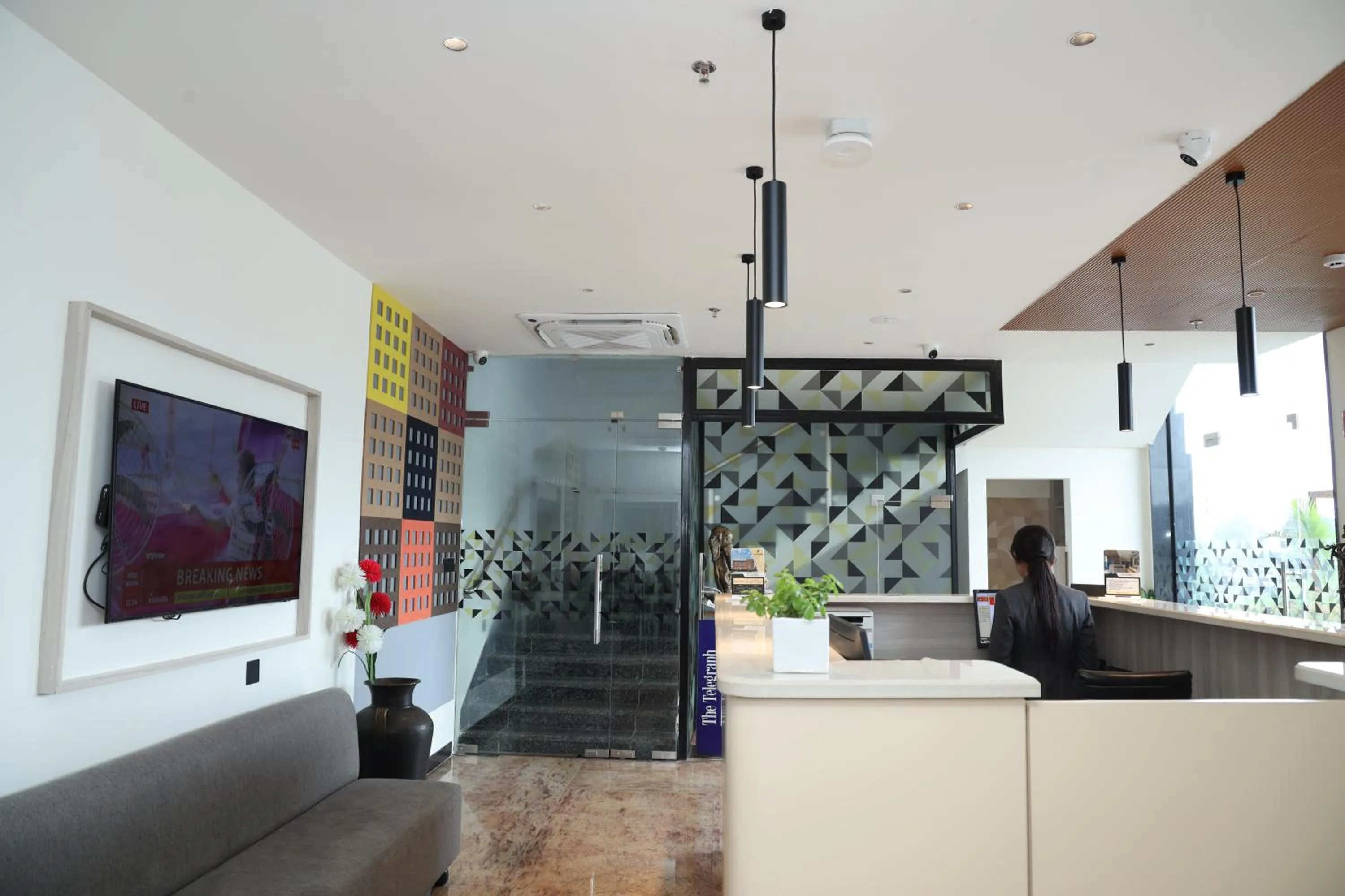 Lobby or reception in The Citi Residenci Hotel, Banskopa