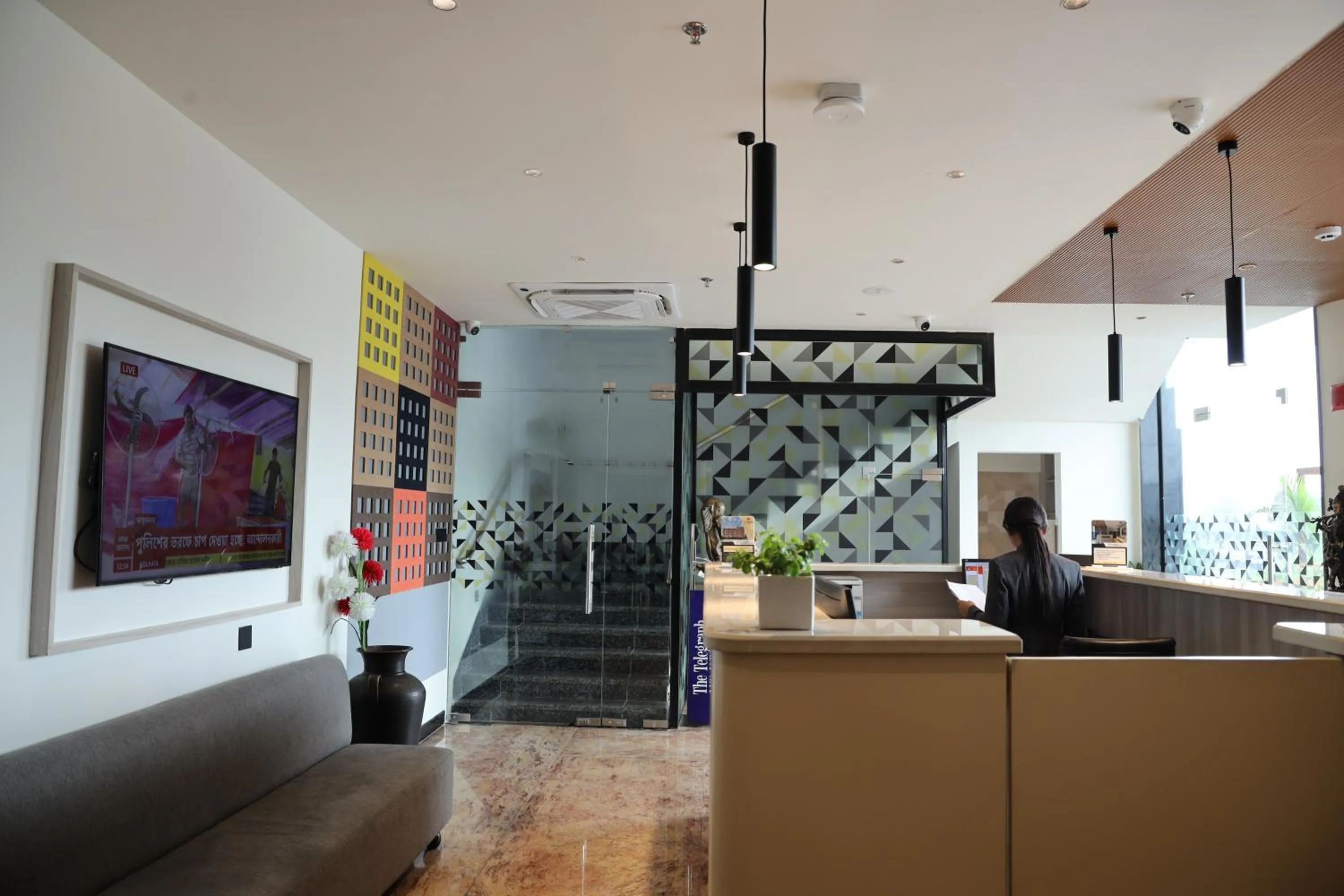 Lobby or reception in The Citi Residenci Hotel, Banskopa