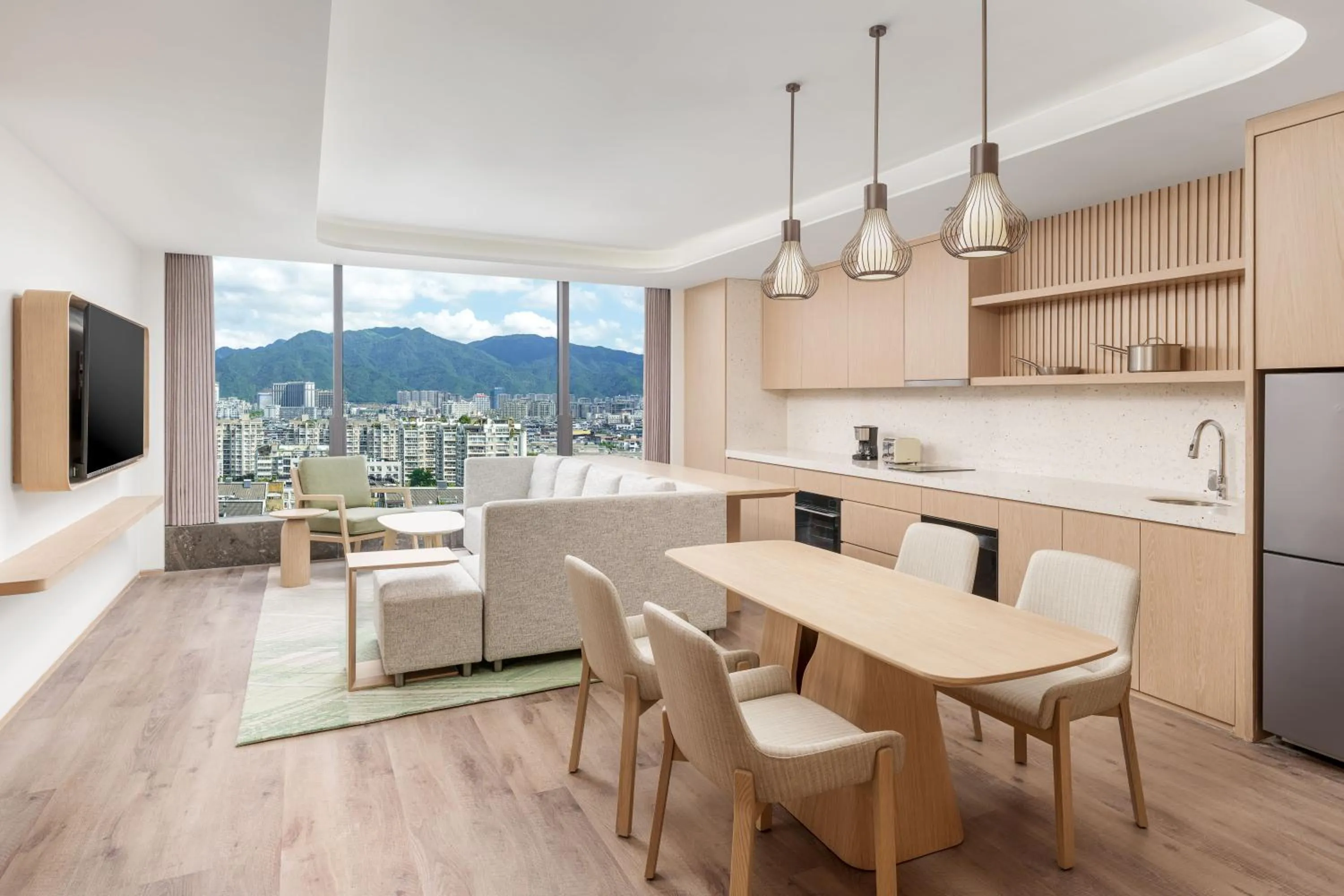 Communal kitchen in Element Lishui