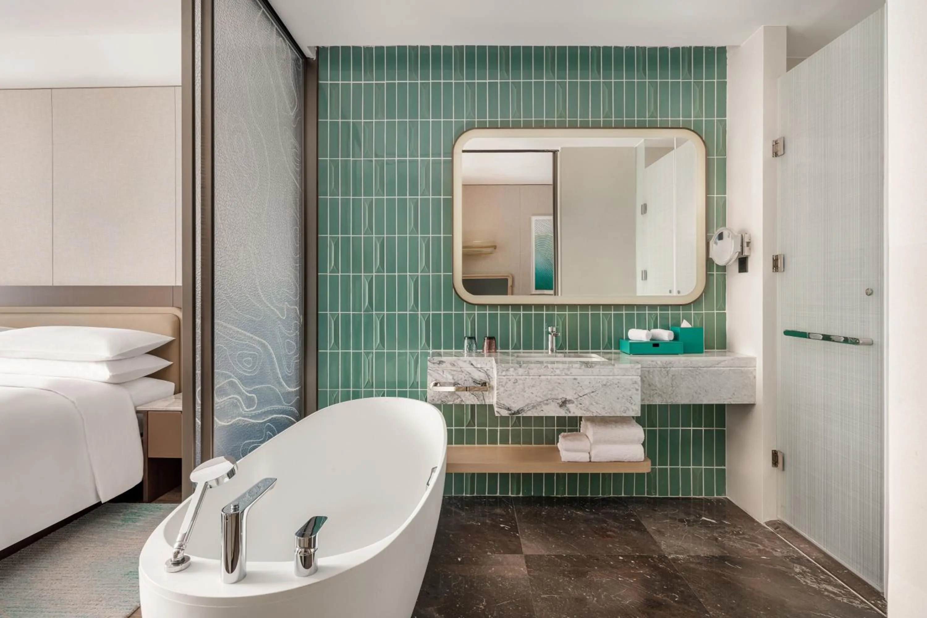 Bathroom in Lishui Marriott Hotel