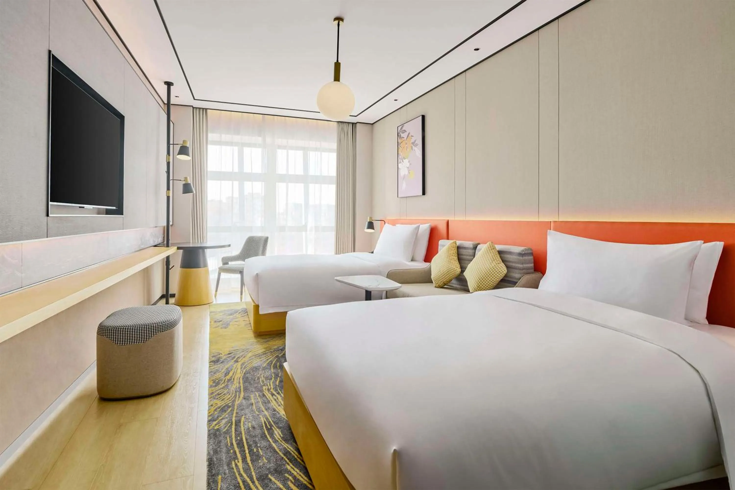 Bed in Hilton Garden Inn Foshan Lishui