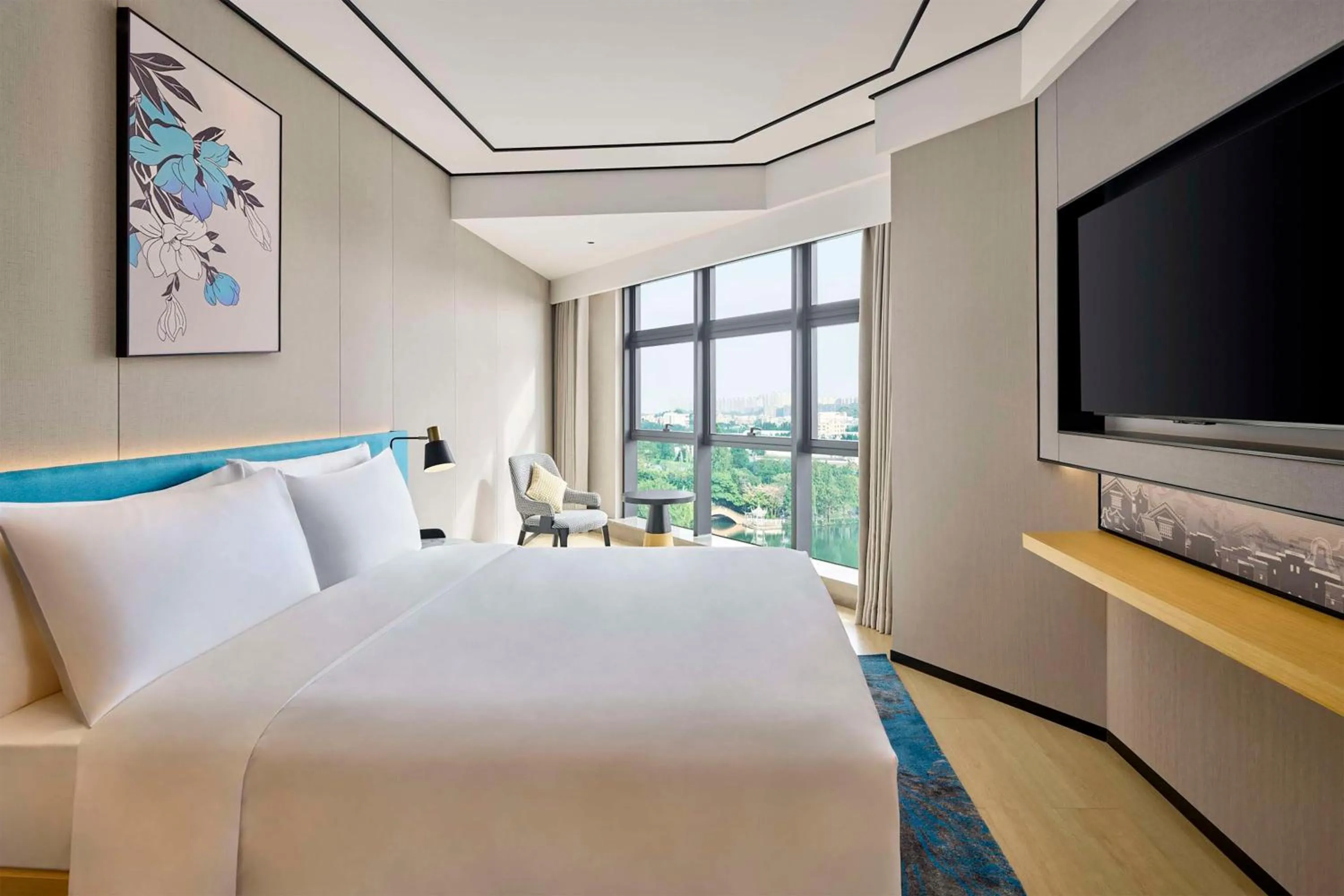 Bed in Hilton Garden Inn Foshan Lishui