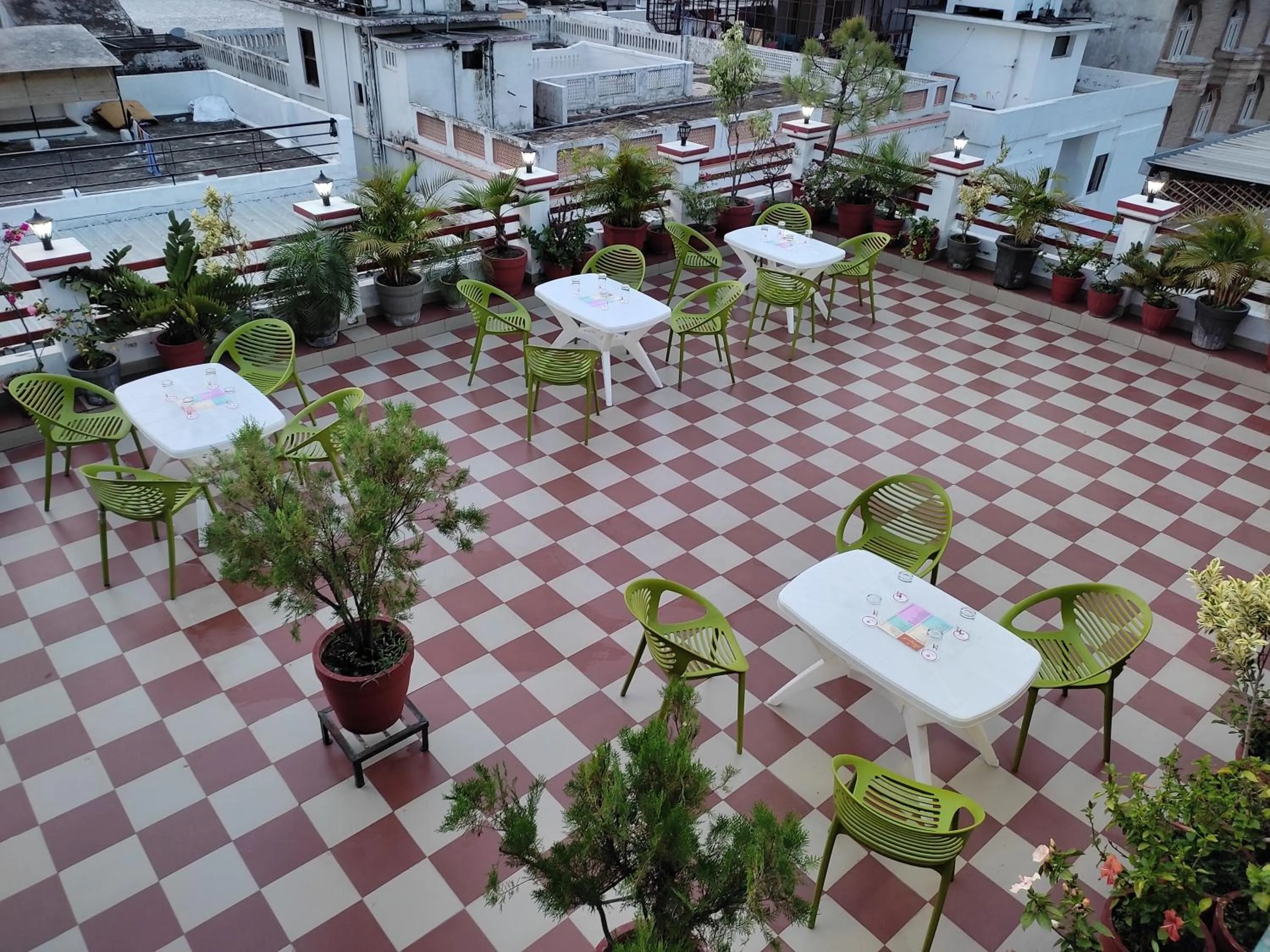 Garden view in Hotel Krishna Ji