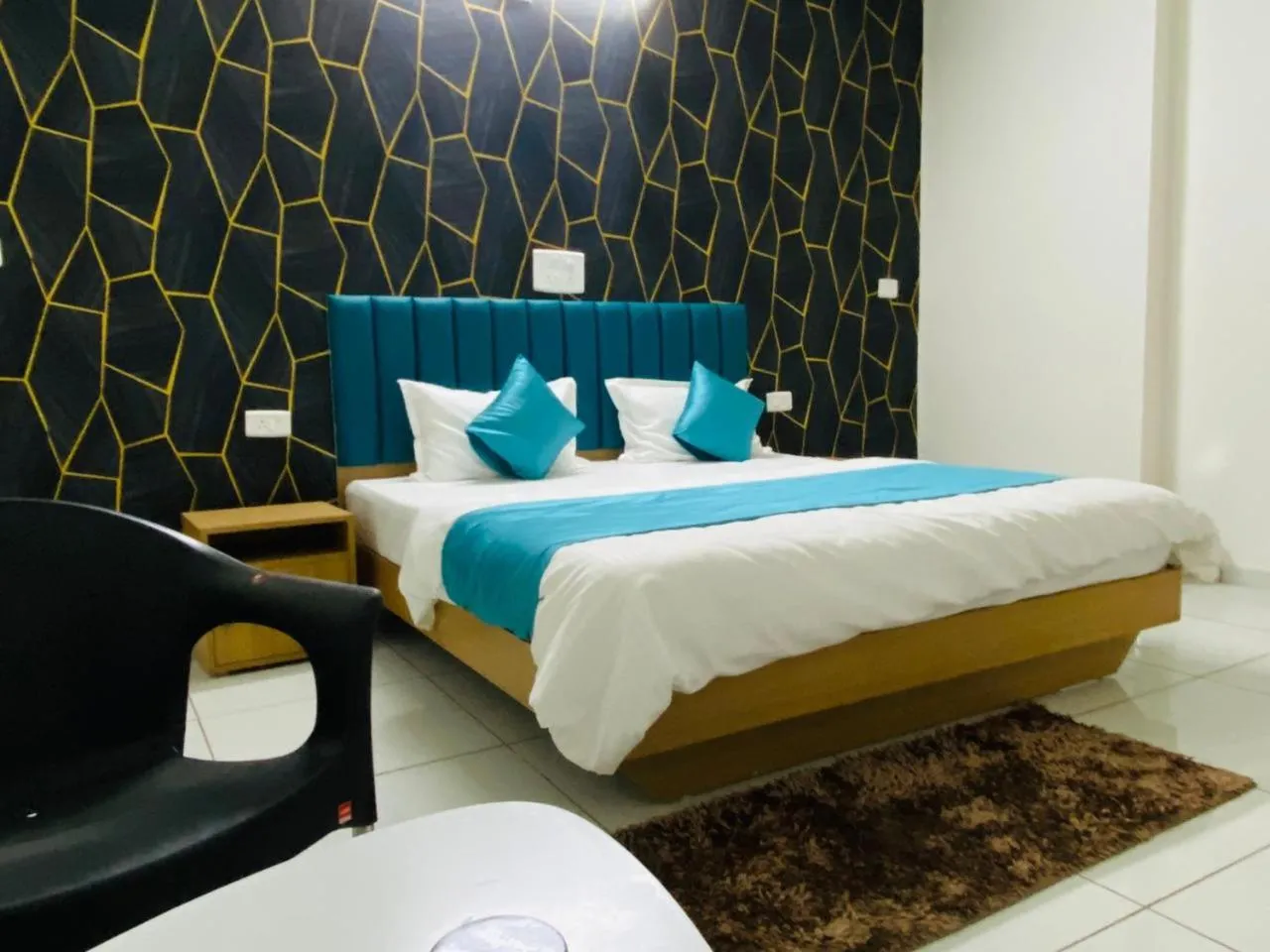 Bed in Hotel Balaji Villa